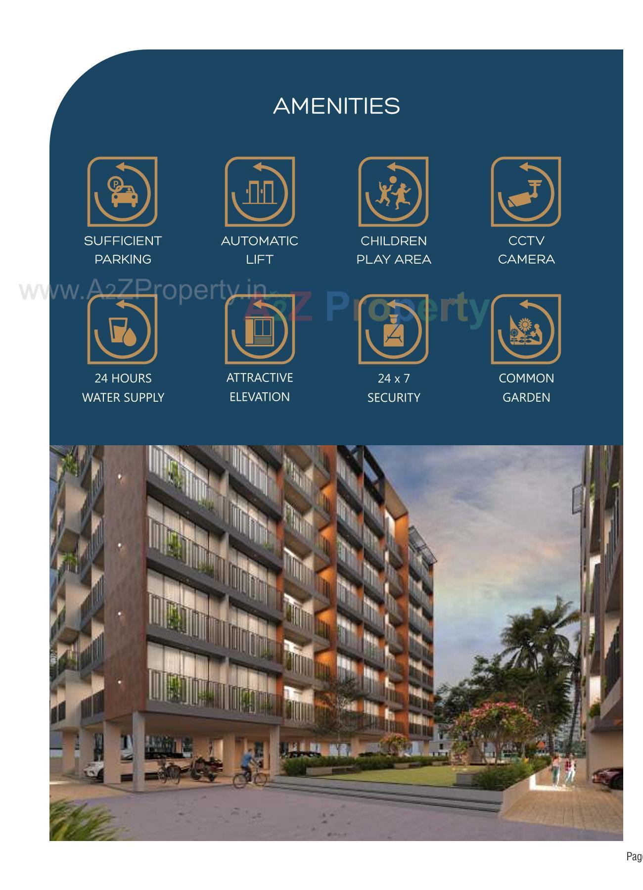 3D Elevation of real estate project Meem Light Residency located at Vatva, Ahmedabad, Gujarat