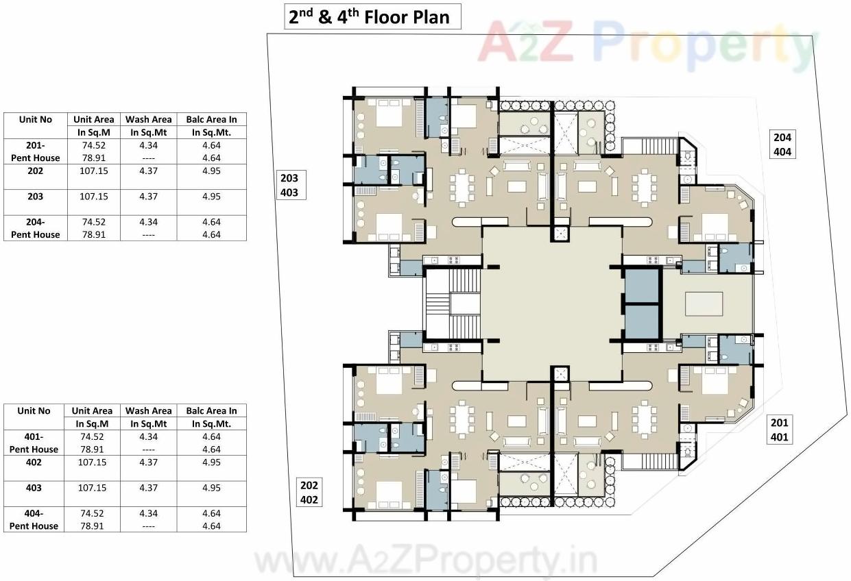 Layout of real estate project Meghdhanush Residency located at Vastrapur, Ahmedabad, Gujarat