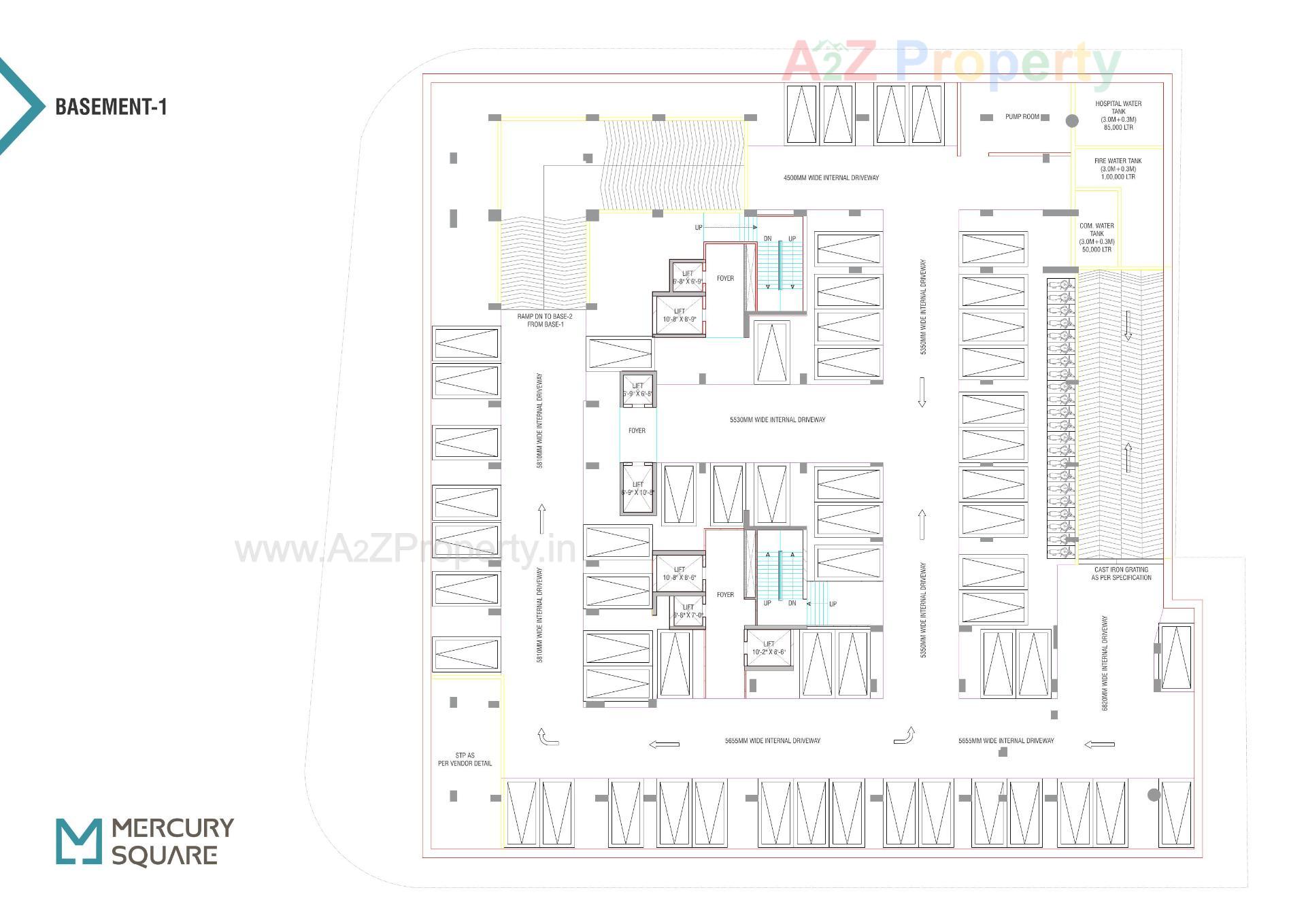 Layout of real estate project Mercury Square located at Nikol, Ahmedabad, Gujarat