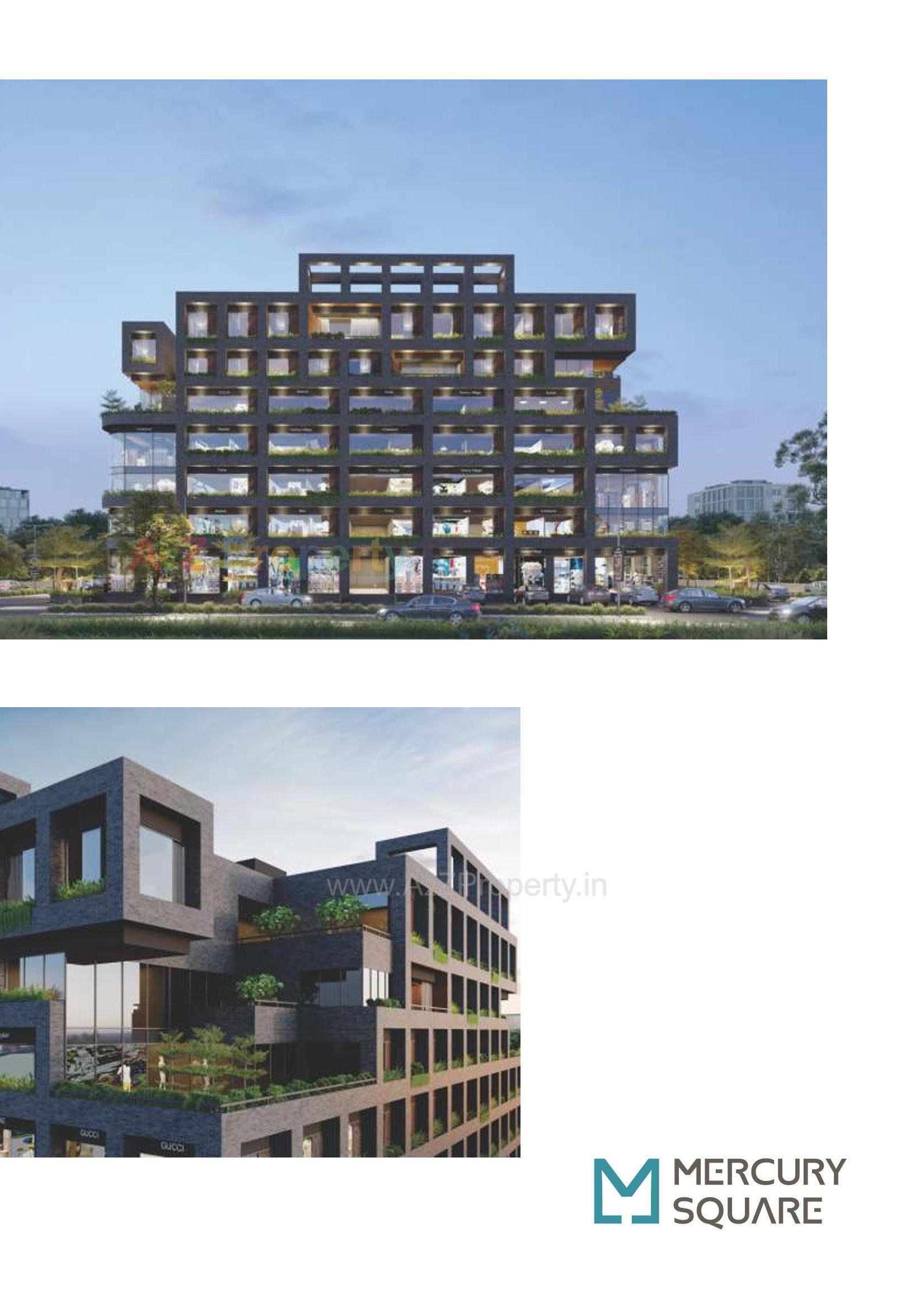 3D Elevation of real estate project Mercury Square located at Nikol, Ahmedabad, Gujarat