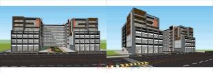 Elevation of real estate project Meridian One located at Nikol, Ahmedabad, Gujarat