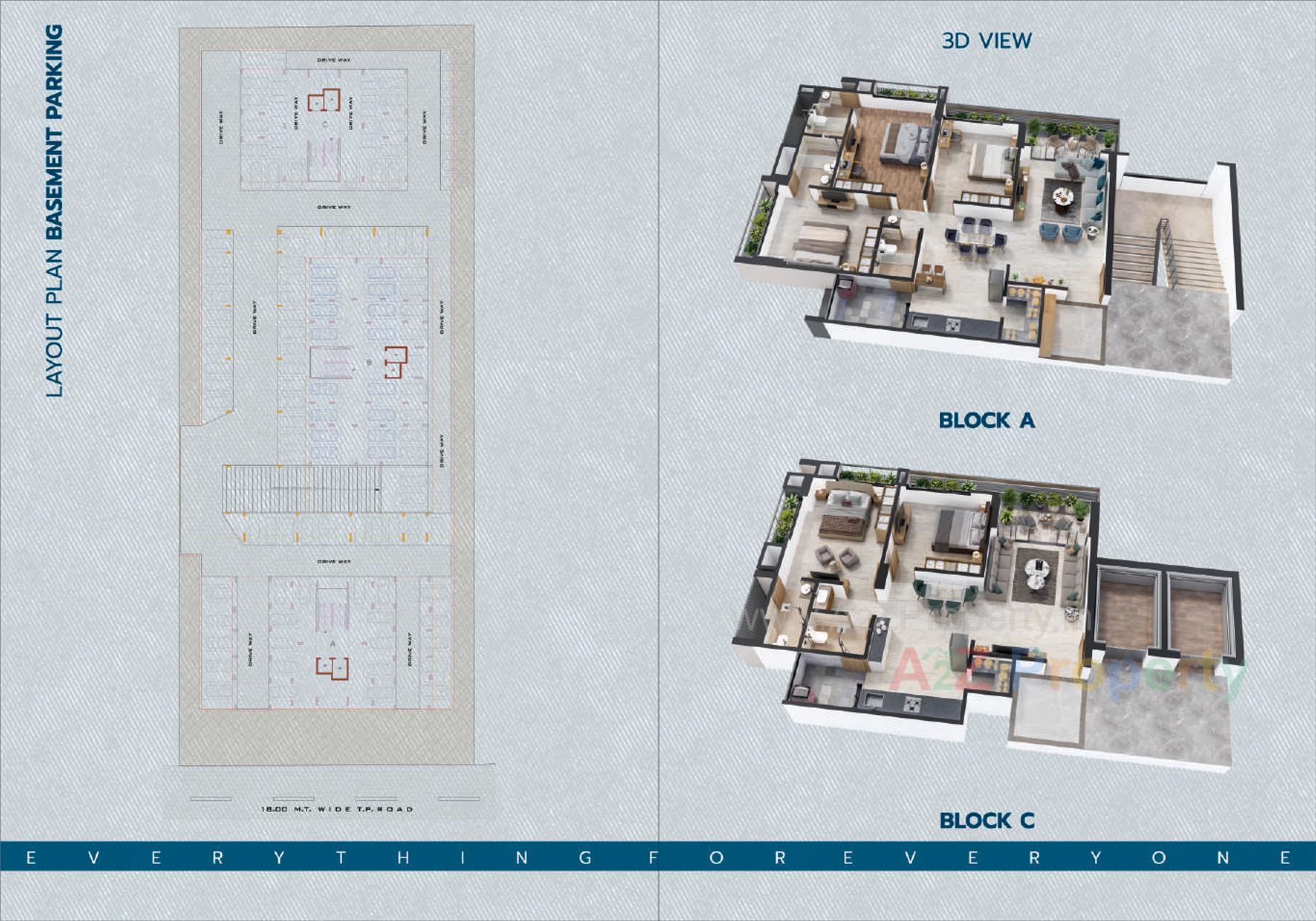 Layout of real estate project Meridian Skyiew located at Nikol, Ahmedabad, Gujarat