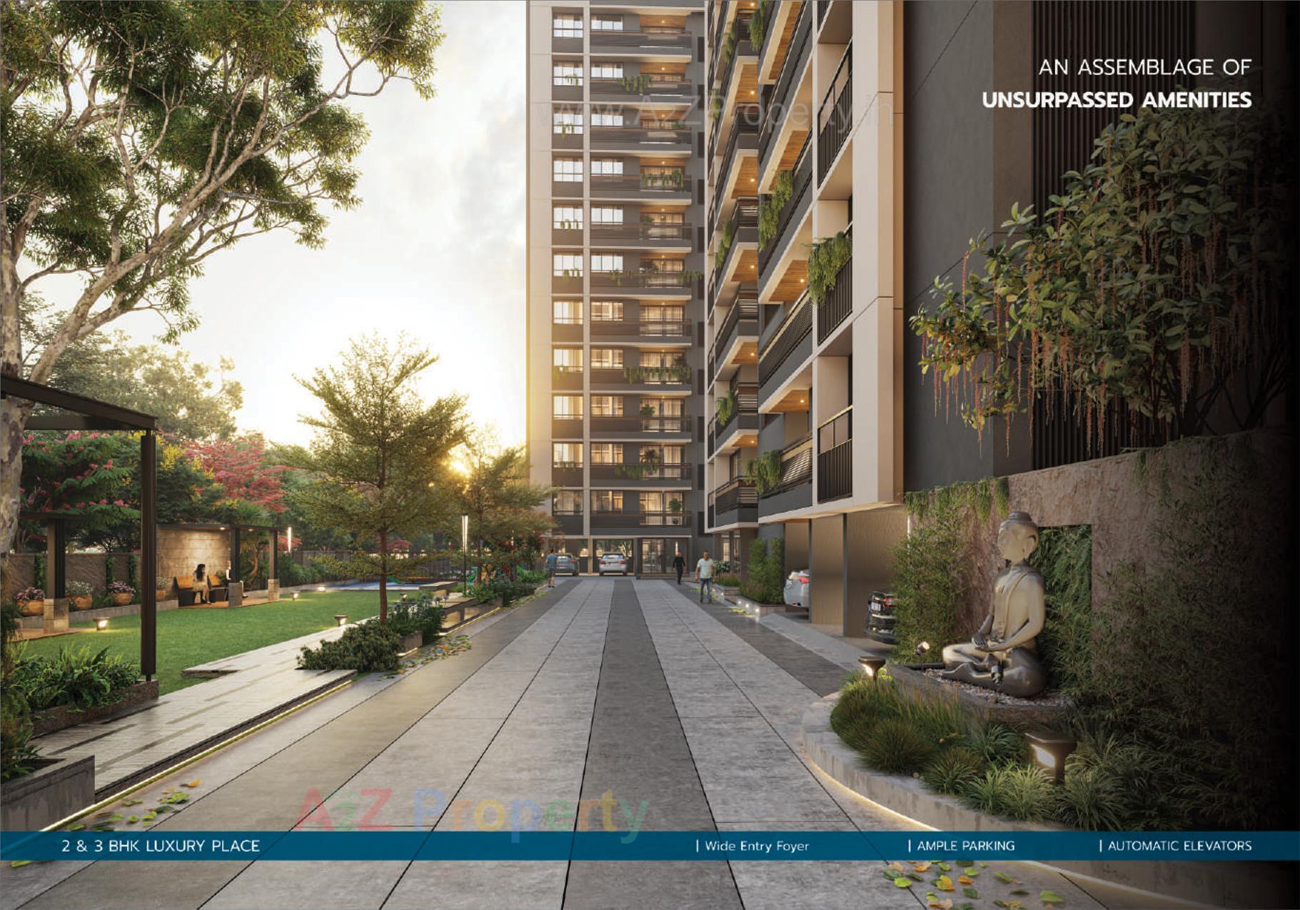 3D Elevation of real estate project Meridian Skyiew located at Nikol, Ahmedabad, Gujarat