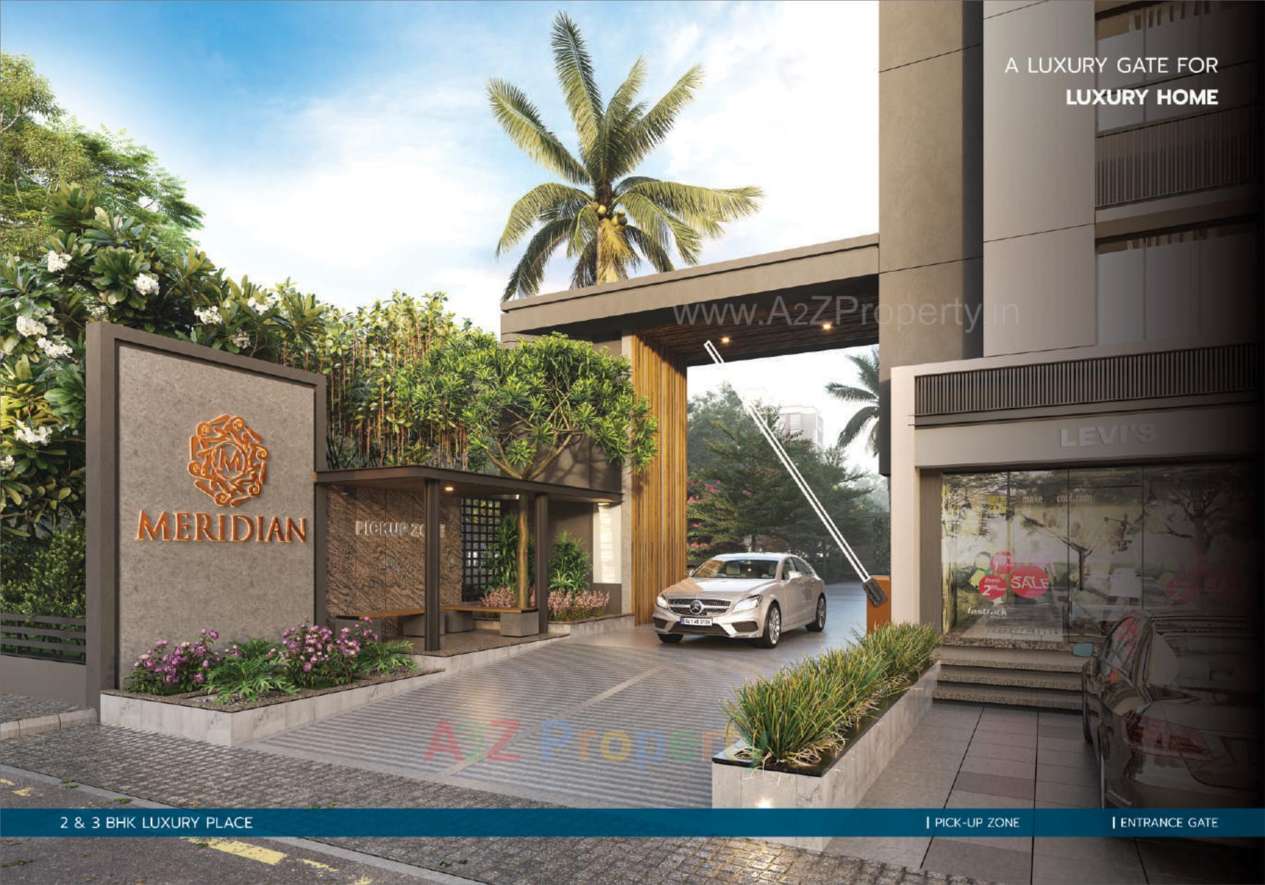 3D Elevation of real estate project Meridian Skyiew located at Nikol, Ahmedabad, Gujarat