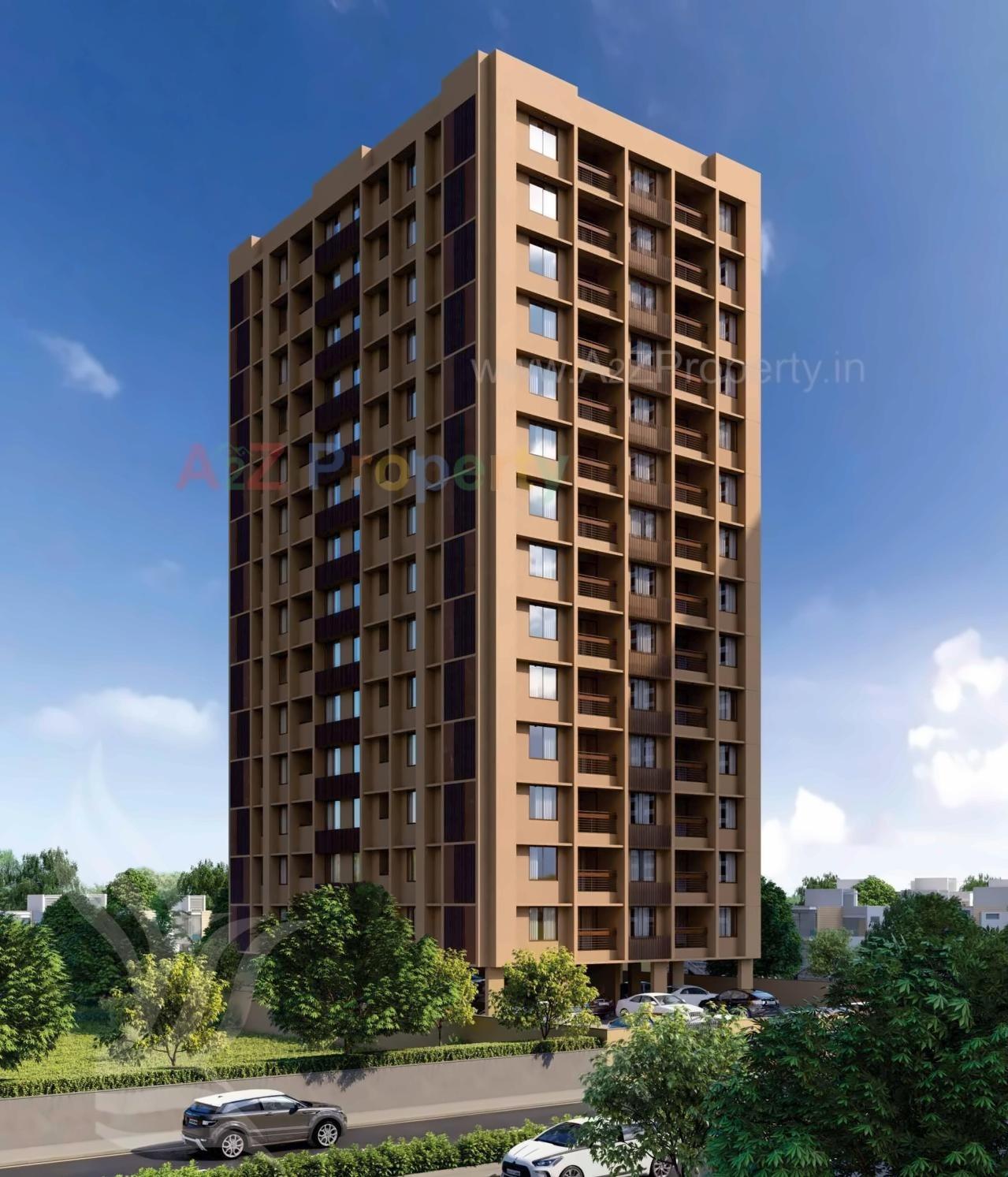 3D Elevation of real estate project Merlin Orion located at Vasna, Ahmedabad, Gujarat