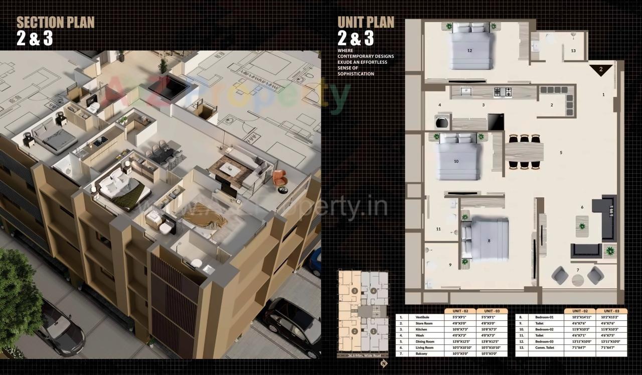 Layout of real estate project Merlin Orion located at Vasna, Ahmedabad, Gujarat