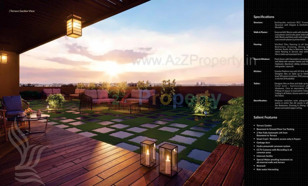 3D Elevation of real estate project Merlin Orion located at Vasna, Ahmedabad, Gujarat