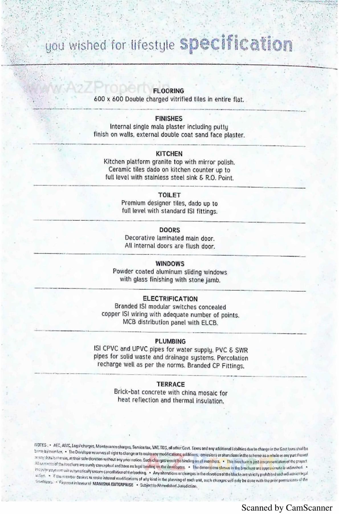 Project Specifications