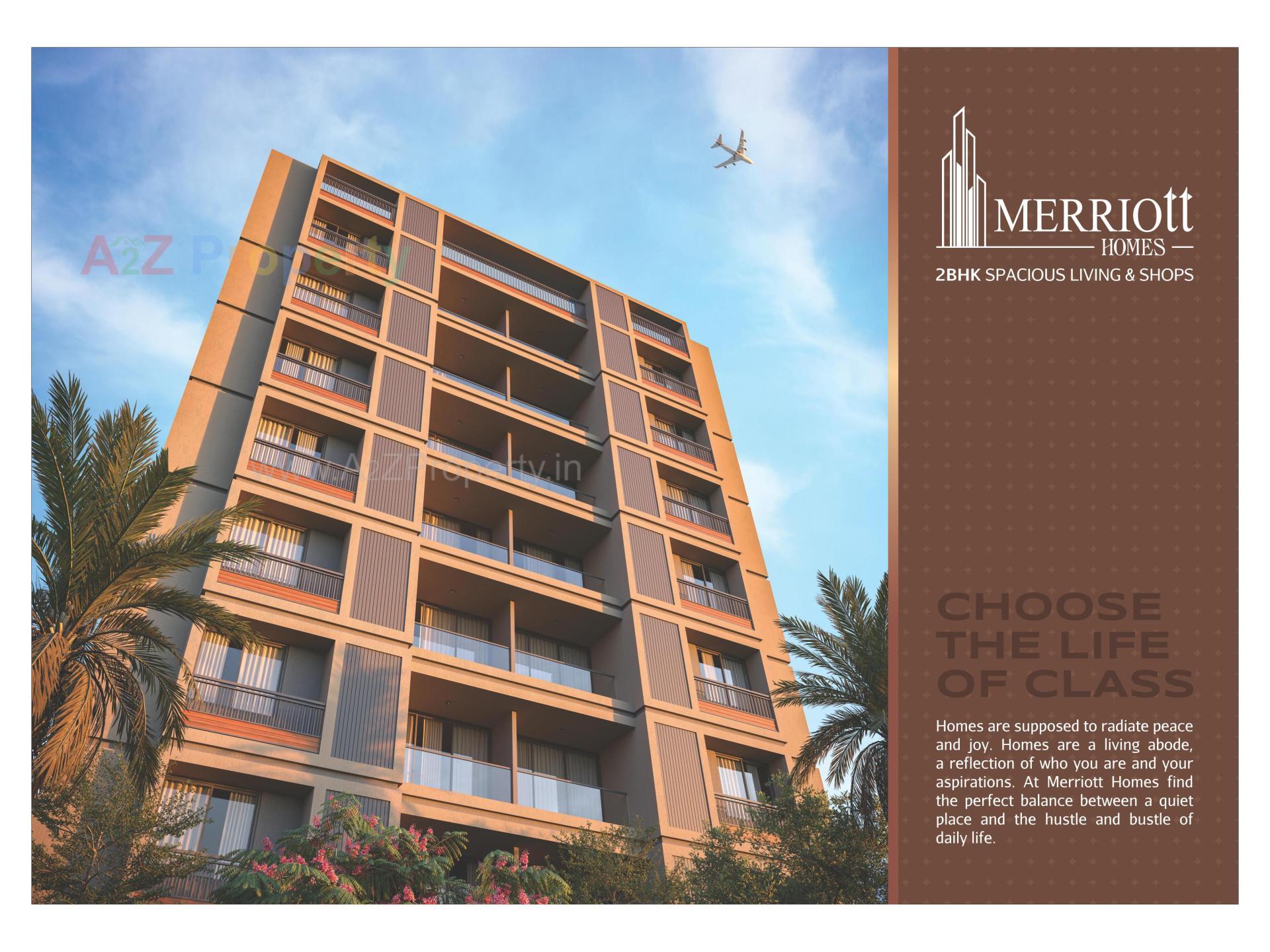 3D Elevation of real estate project Merriott Homes located at Singarva, Ahmedabad, Gujarat