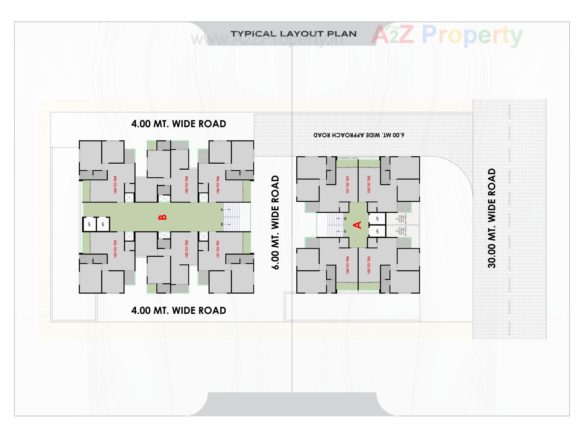 Layout of real estate project Merriott Homes located at Singarva, Ahmedabad, Gujarat
