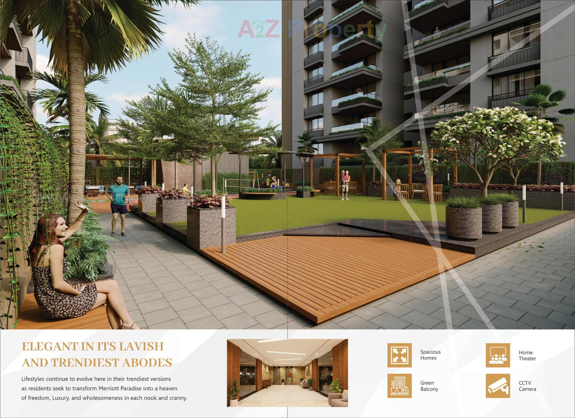 3D Elevation of real estate project Merriott Paradise located at Nikol, Ahmedabad, Gujarat