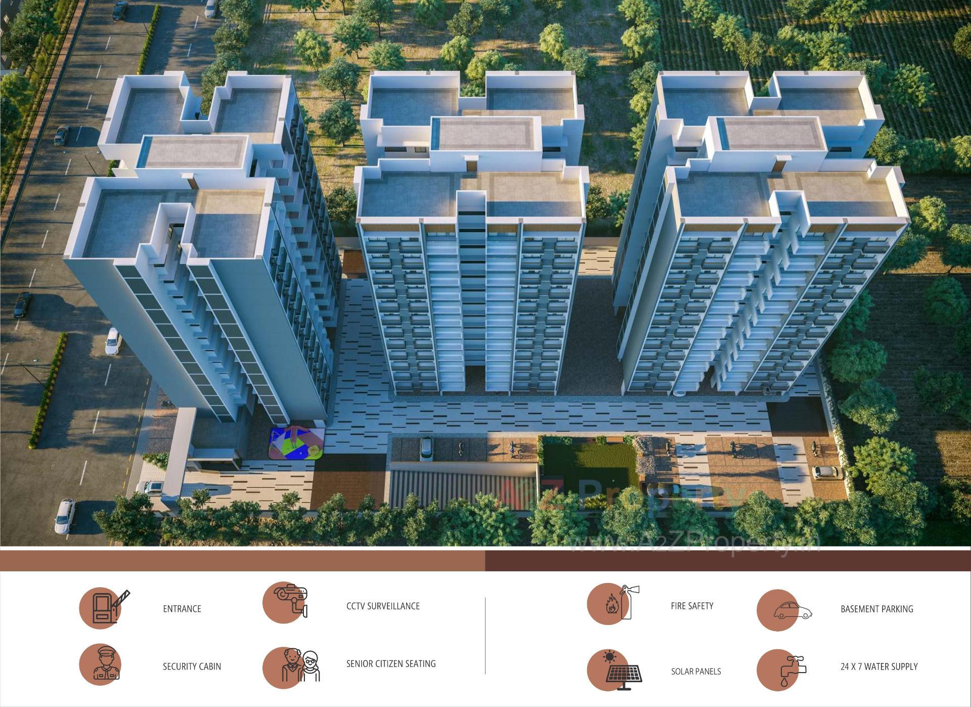 3D Elevation of real estate project Merriott Town located at Nikol, Ahmedabad, Gujarat