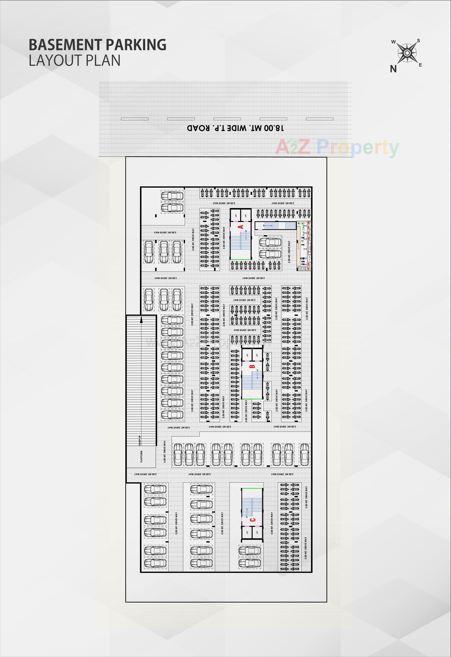 Layout of real estate project Merriott Town located at Nikol, Ahmedabad, Gujarat