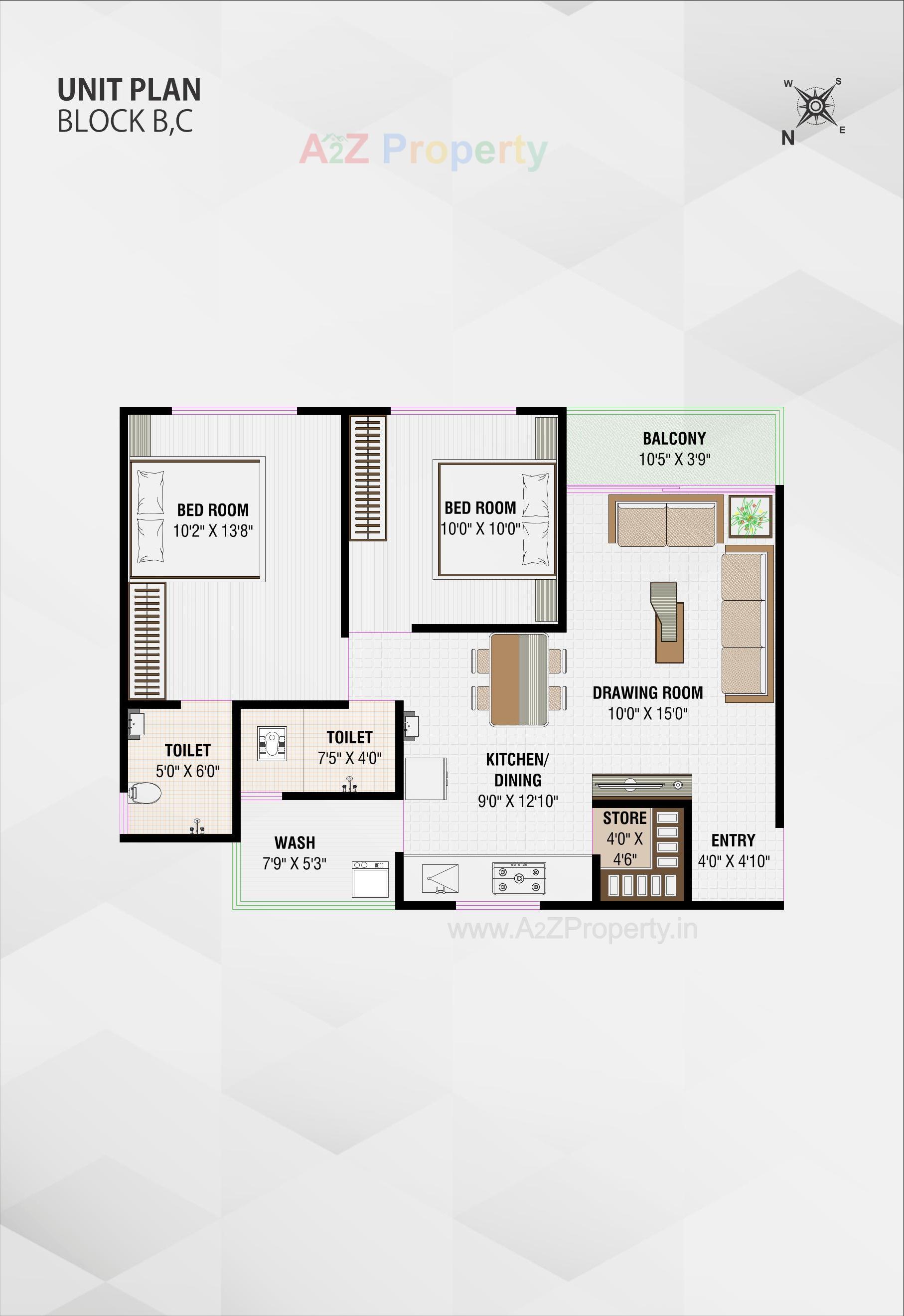 Layout of real estate project Merriott Town located at Nikol, Ahmedabad, Gujarat