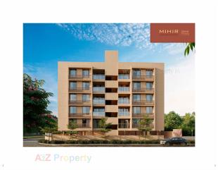 Elevation of real estate project Mihir Apartment located at Memnagar, Ahmedabad, Gujarat