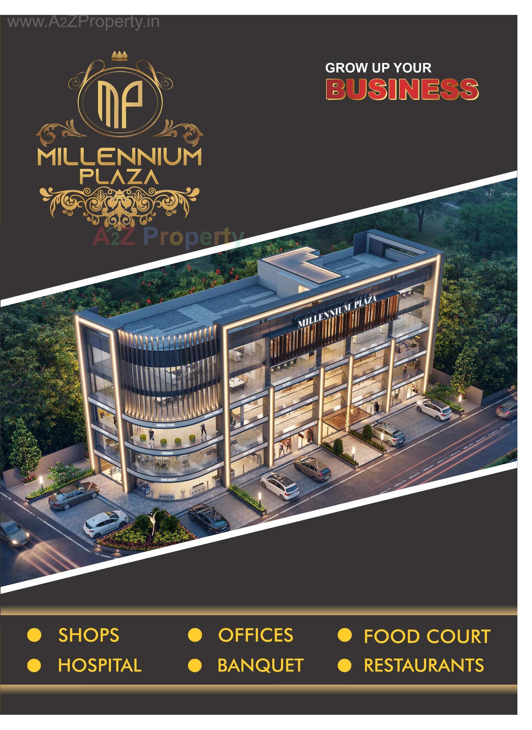 3D Elevation of real estate project Millennium Plaza located at Ahmedabad, Ahmedabad, Gujarat