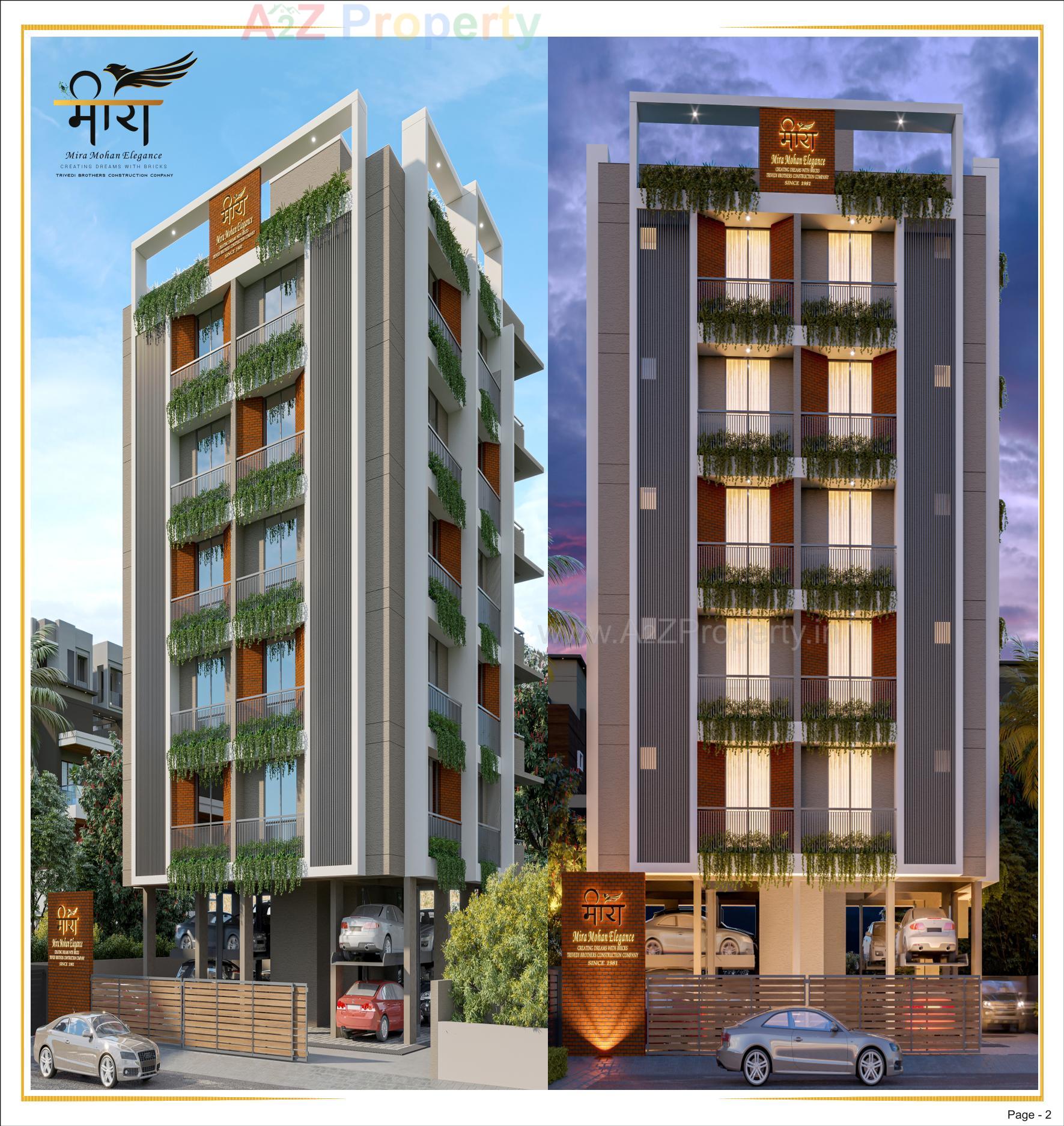 3D Elevation of real estate project Mira Mohan Elegance located at Paldi, Ahmedabad, Gujarat