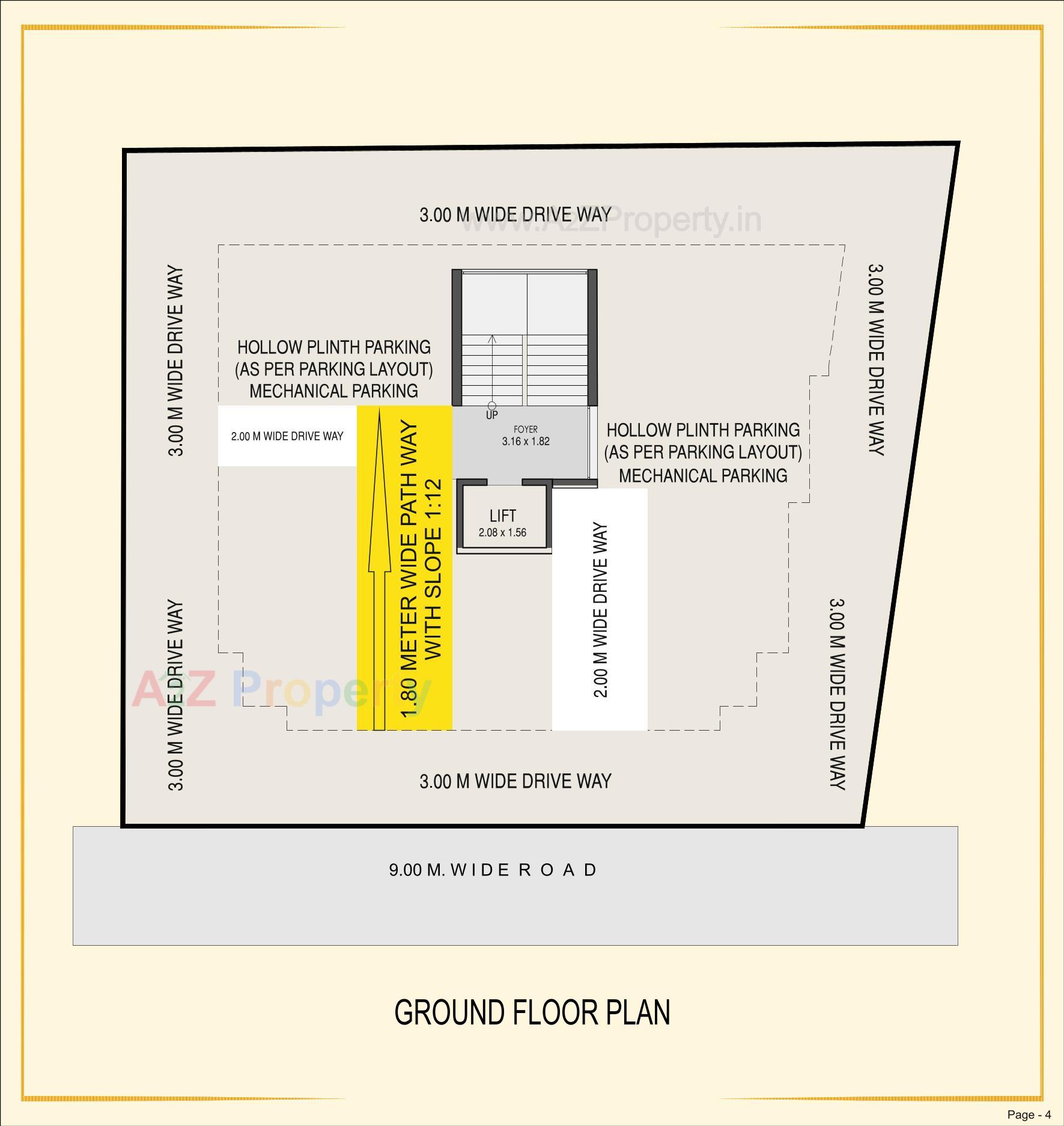 Layout of real estate project Mira Mohan Elegance located at Paldi, Ahmedabad, Gujarat