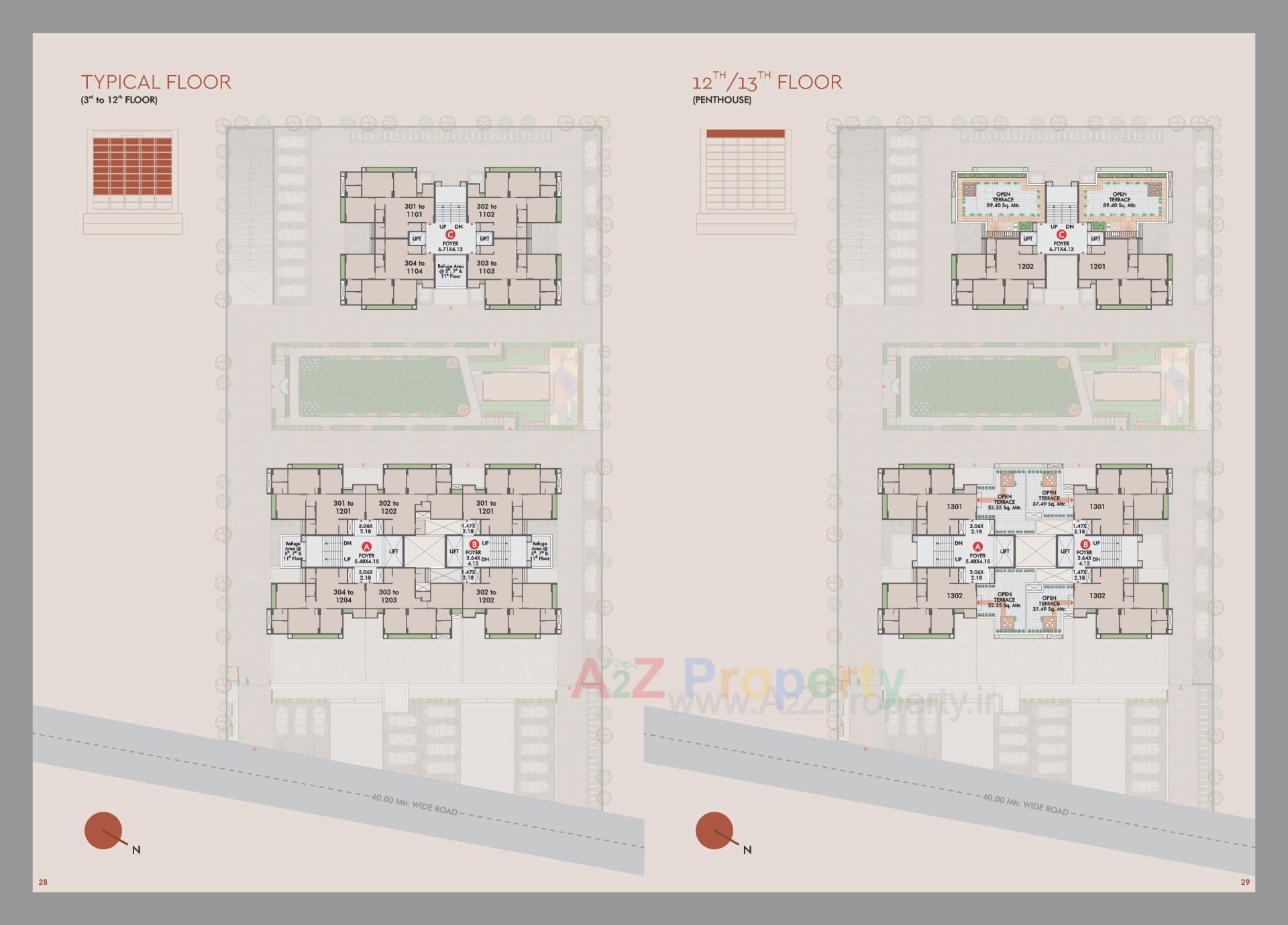 Layout of real estate project Mirai located at Gota, Ahmedabad, Gujarat