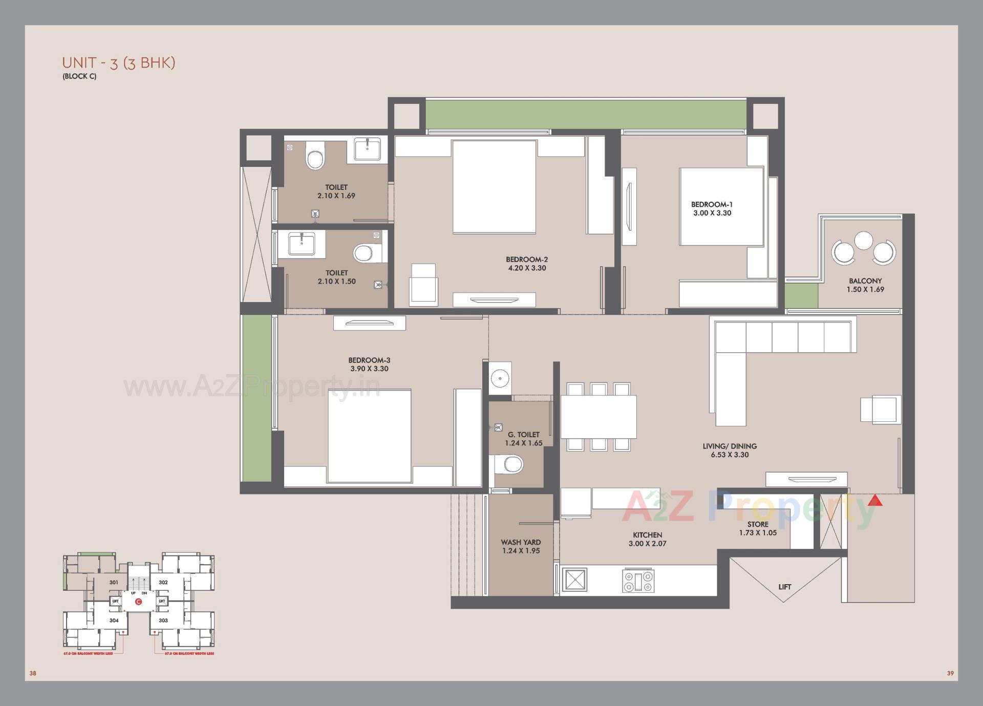 Layout of real estate project Mirai located at Gota, Ahmedabad, Gujarat