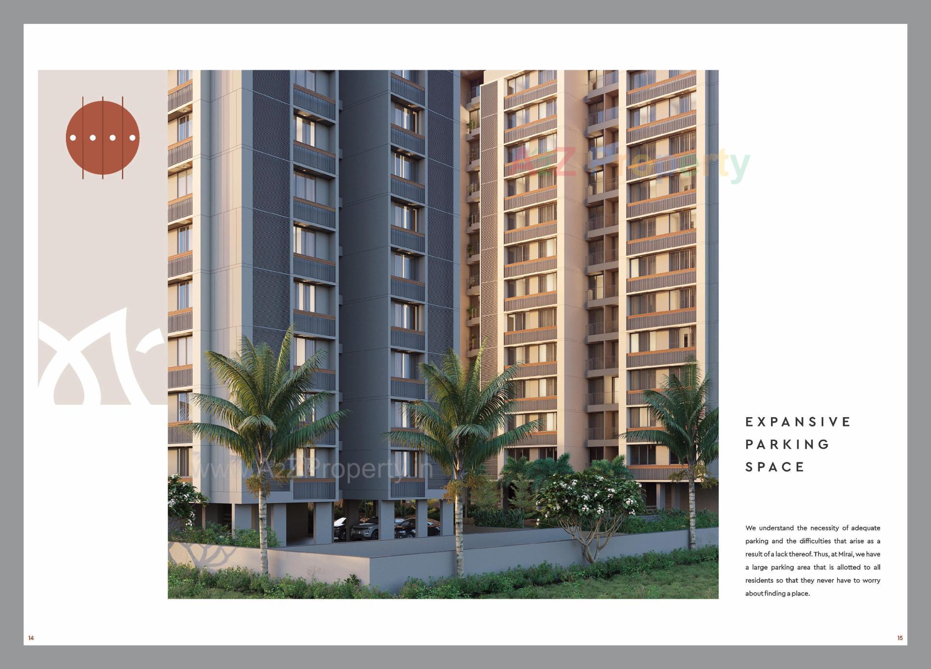 3D Elevation of real estate project Mirai located at Gota, Ahmedabad, Gujarat