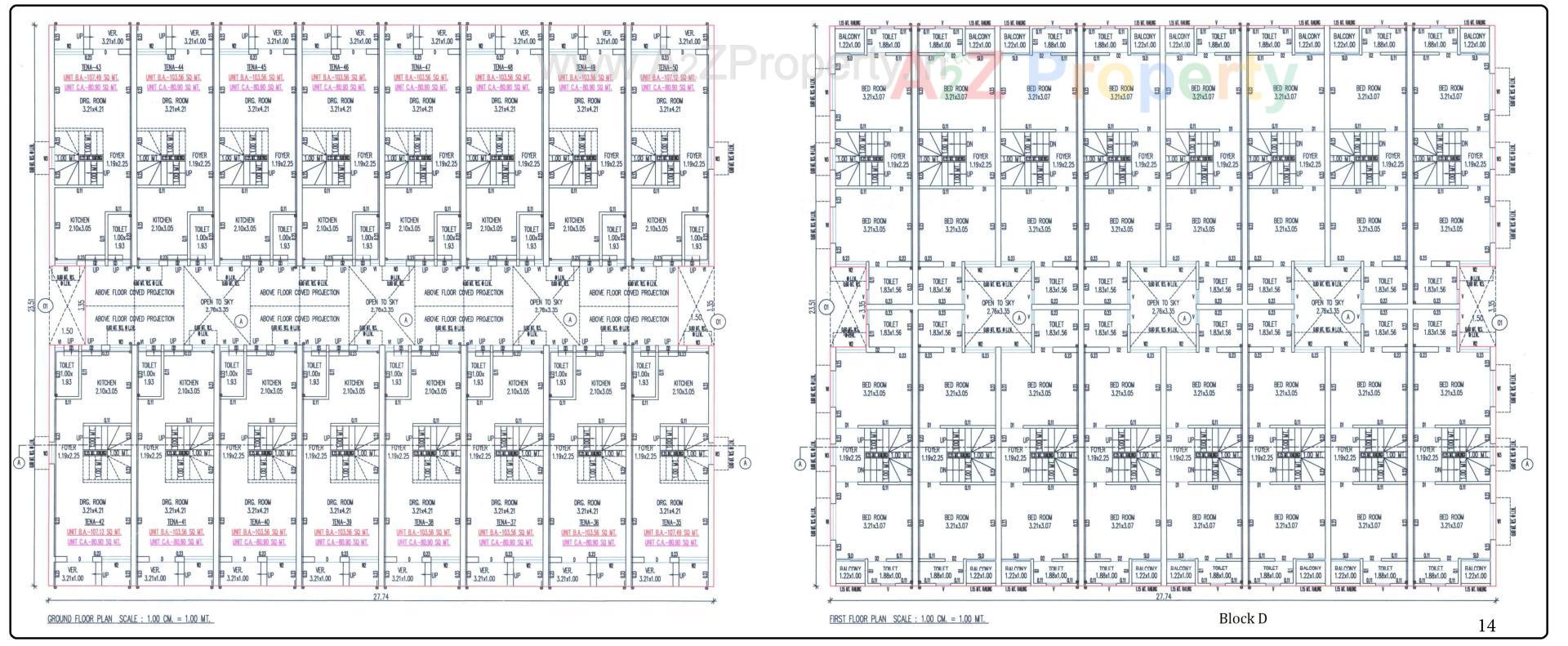 Layout of real estate project Mivaan Gayatri Homes located at Vatva, Ahmedabad, Gujarat