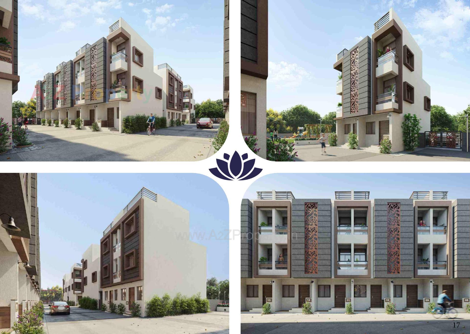 3D Elevation of real estate project Mivaan Gayatri Homes located at Vatva, Ahmedabad, Gujarat