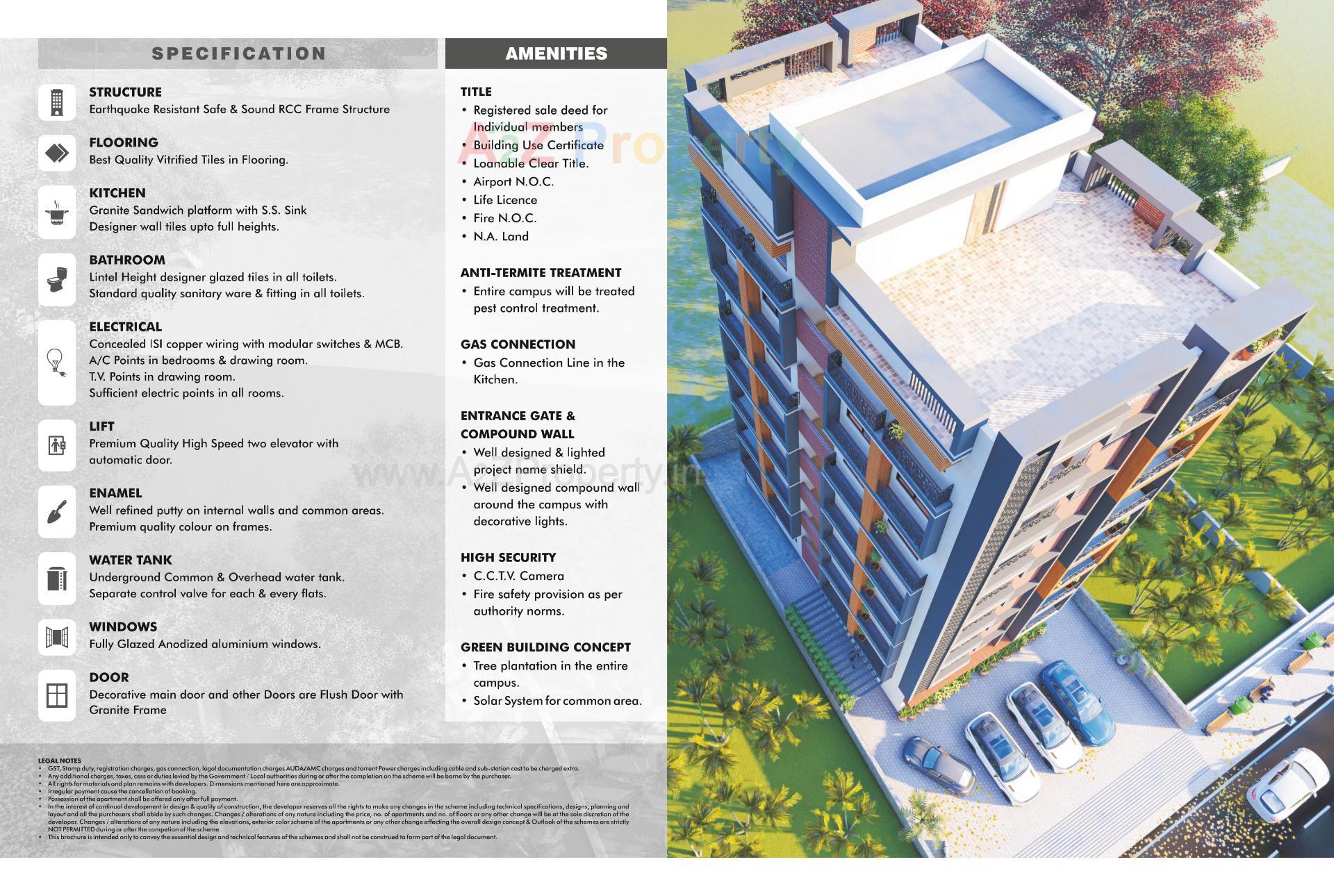  of real estate project Mizra Residency located at Gyaspur, Ahmedabad, Gujarat