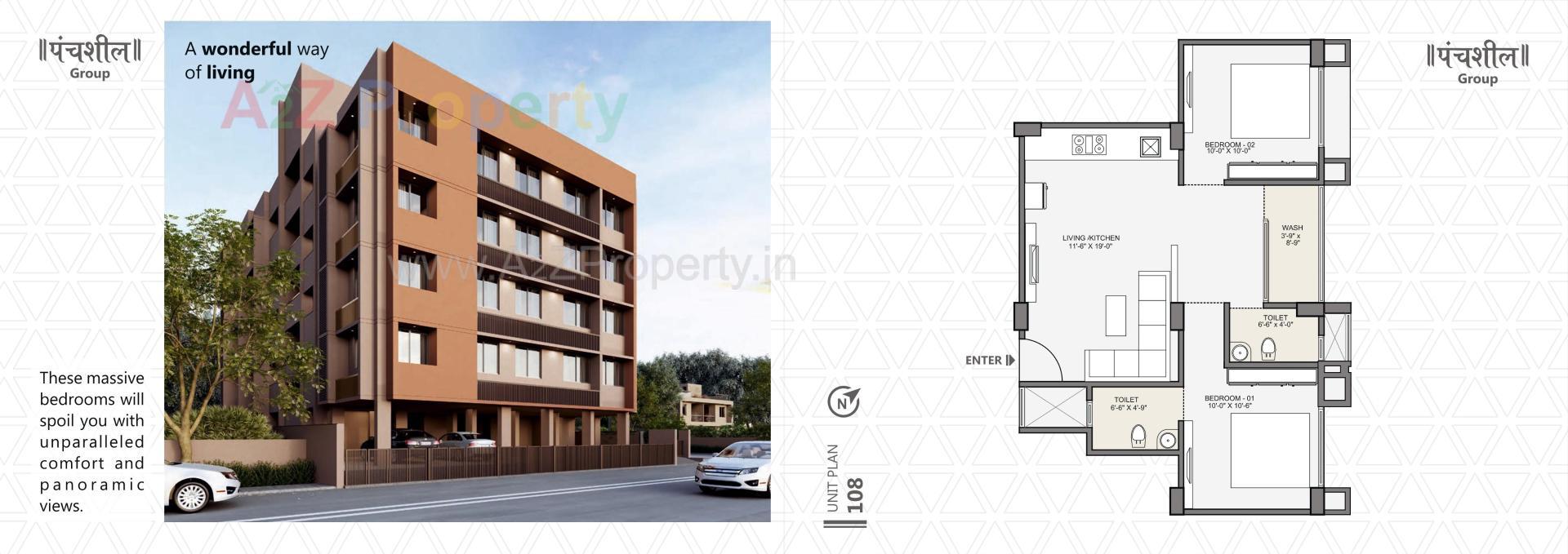 Layout of real estate project Mohan Morari located at Vasna, Ahmedabad, Gujarat