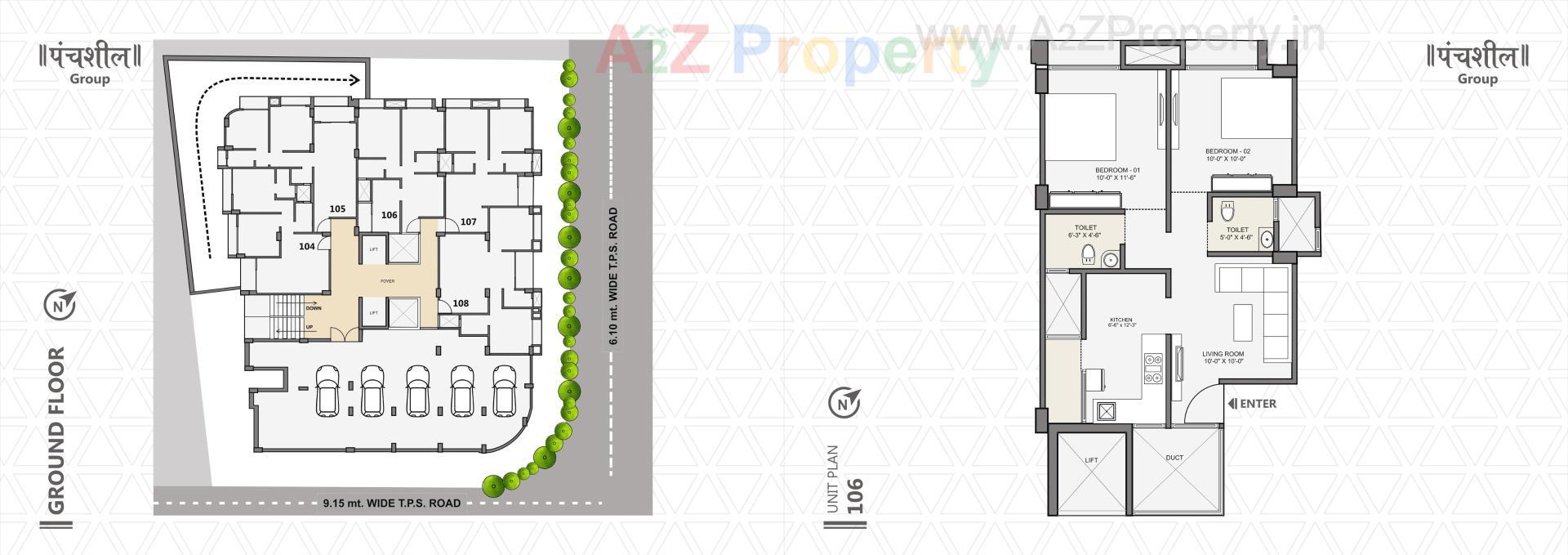 Layout of real estate project Mohan Morari located at Vasna, Ahmedabad, Gujarat
