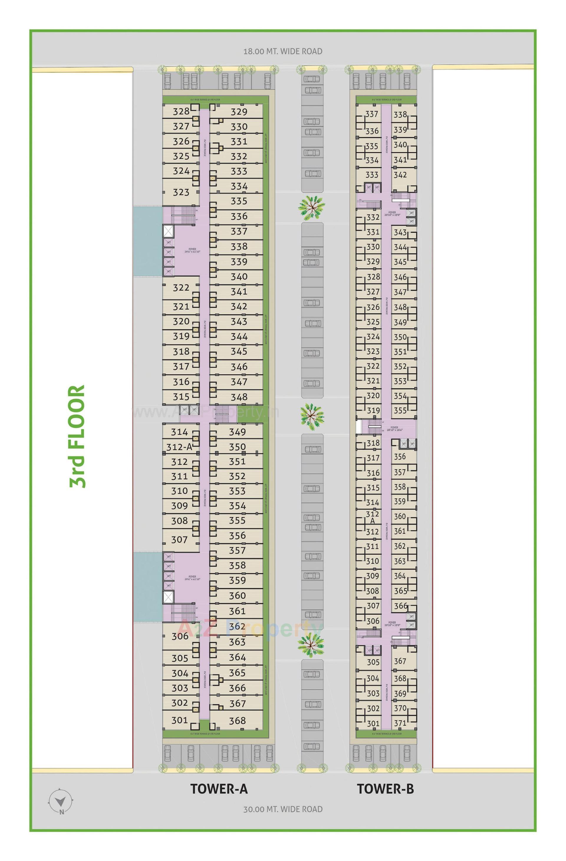Layout of real estate project Money Plant High Street located at Ahmedabad, Ahmedabad, Gujarat