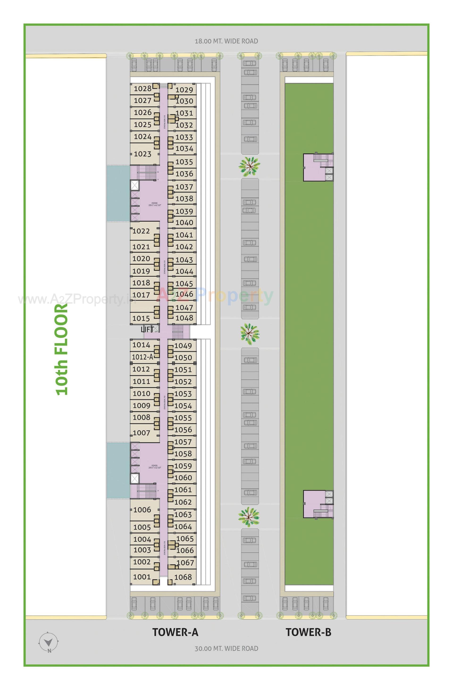 Layout of real estate project Money Plant High Street located at Ahmedabad, Ahmedabad, Gujarat
