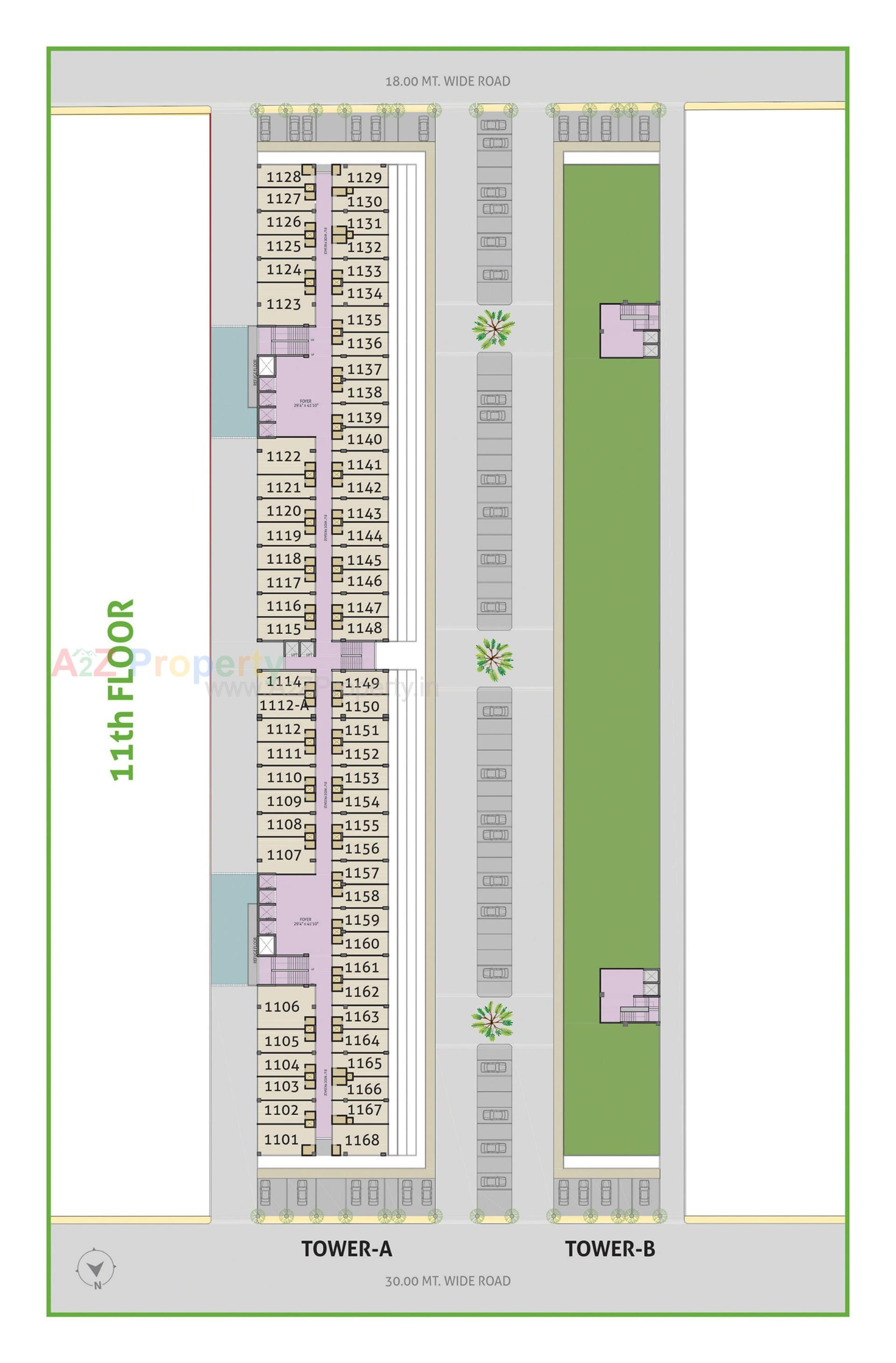 Layout of real estate project Money Plant High Street located at Ahmedabad, Ahmedabad, Gujarat