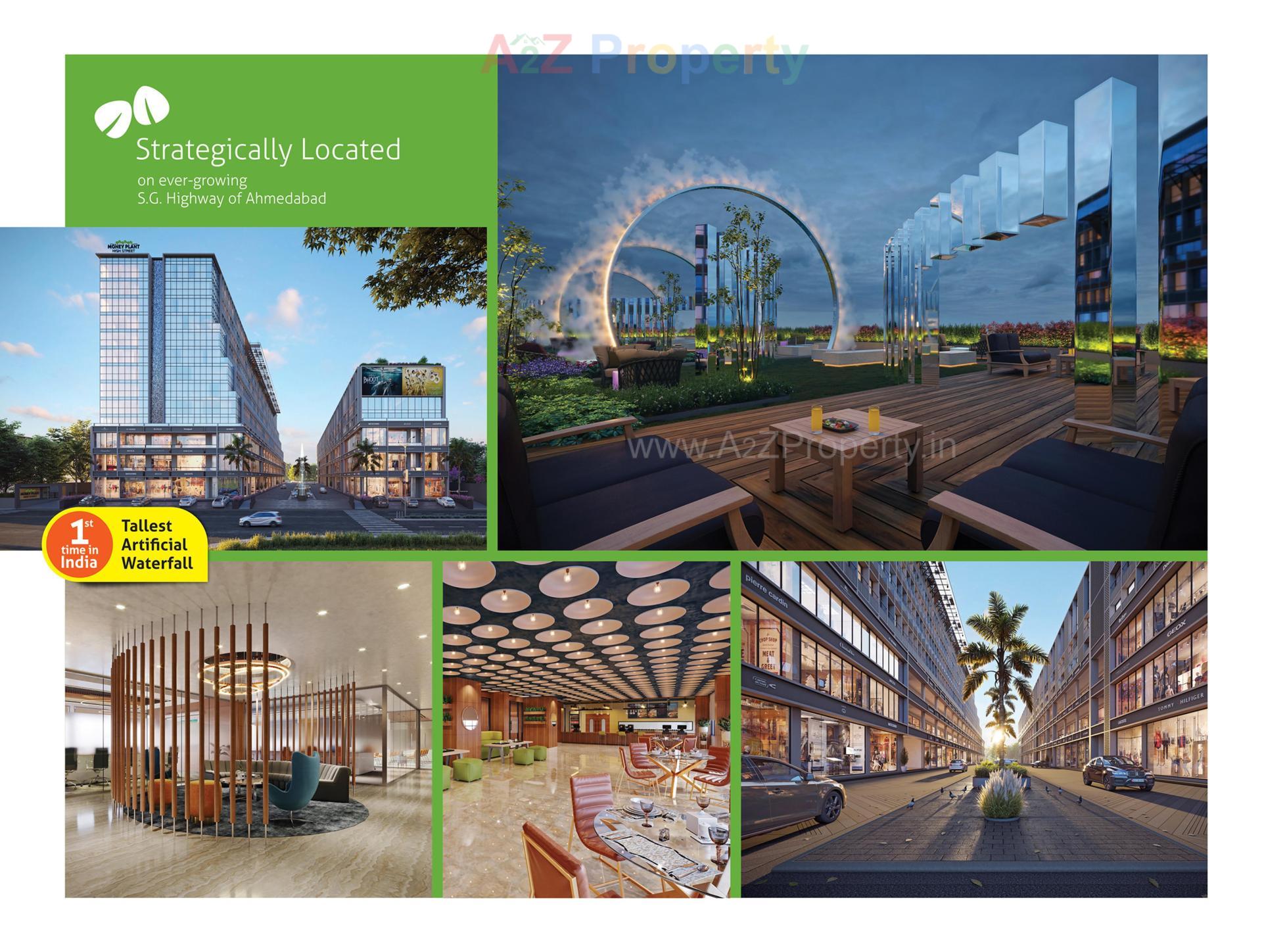 3D Elevation of real estate project Money Plant High Street located at Ahmedabad, Ahmedabad, Gujarat