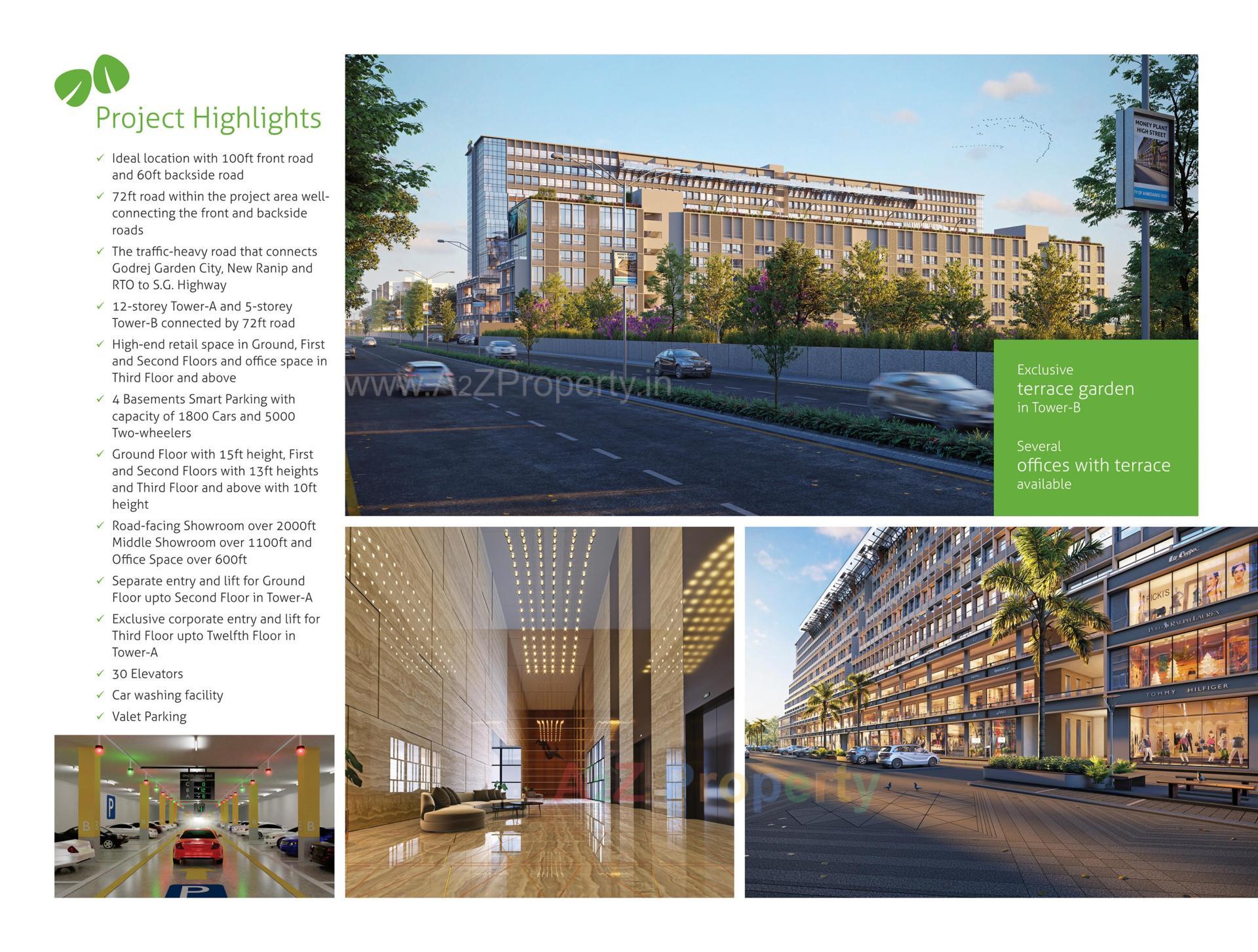 3D Elevation of real estate project Money Plant High Street located at Ahmedabad, Ahmedabad, Gujarat