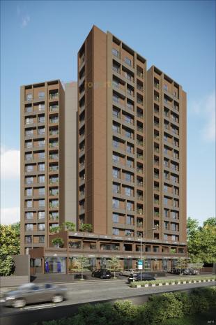 Elevation of real estate project Money Plant Residency located at Vadaj, Ahmedabad, Gujarat