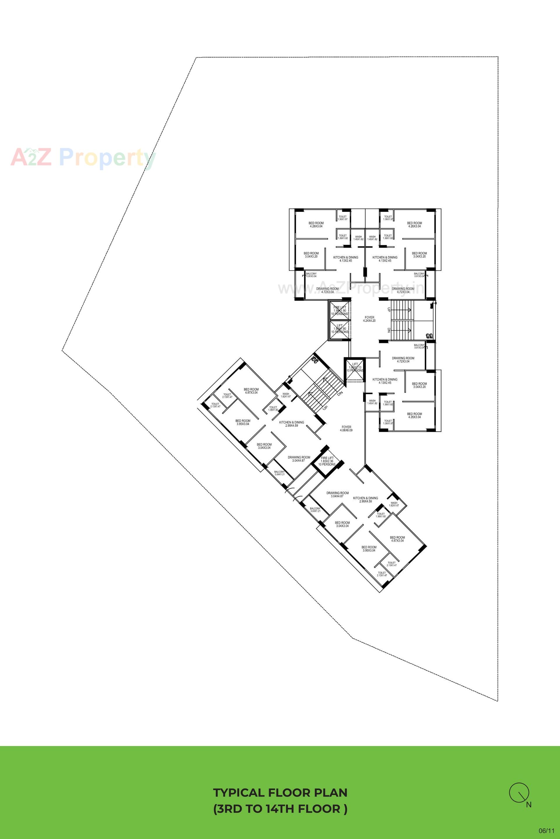 Layout of real estate project Money Plant Residency located at Vadaj, Ahmedabad, Gujarat