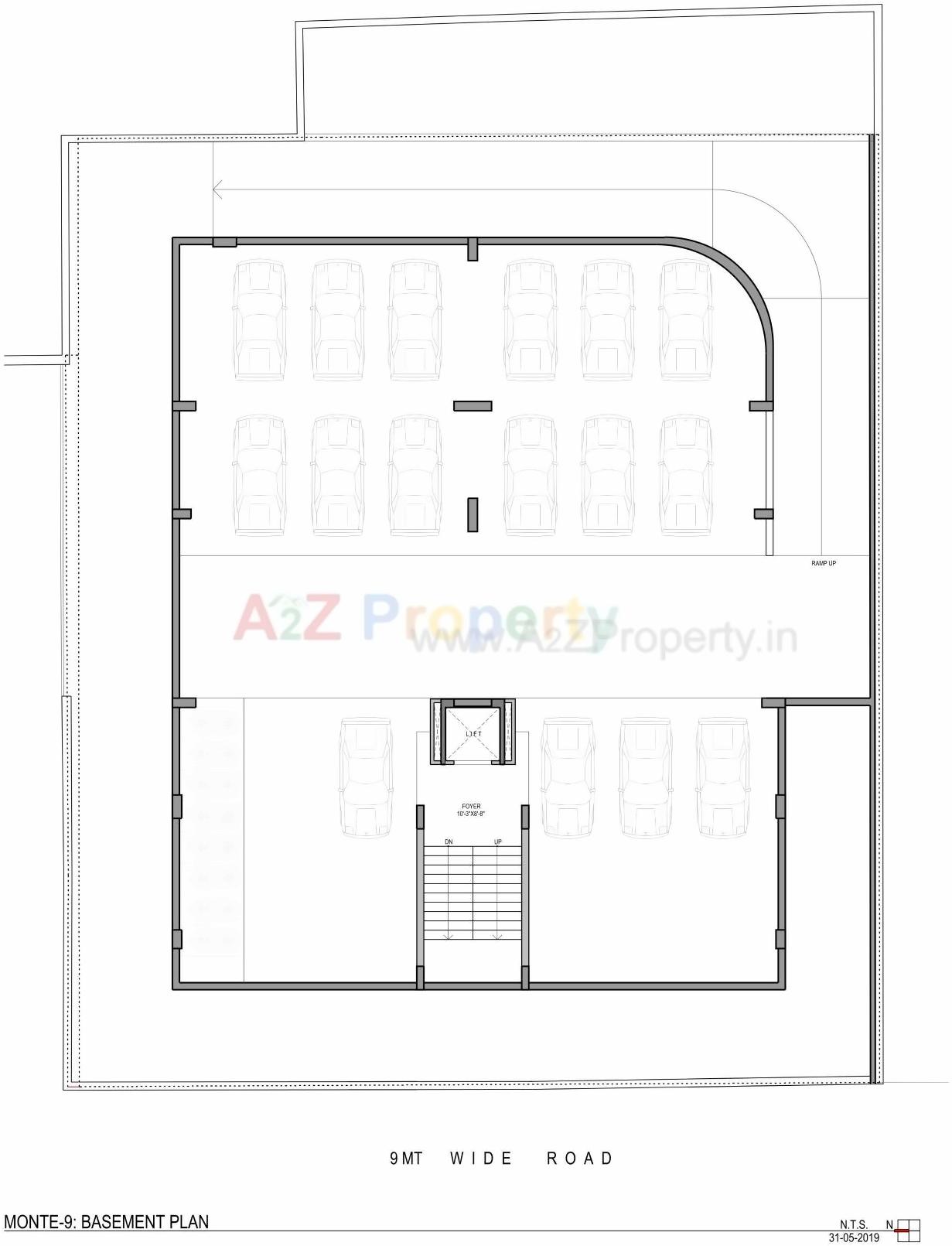 Layout of real estate project Monte located at Jodhpur, Ahmedabad, Gujarat