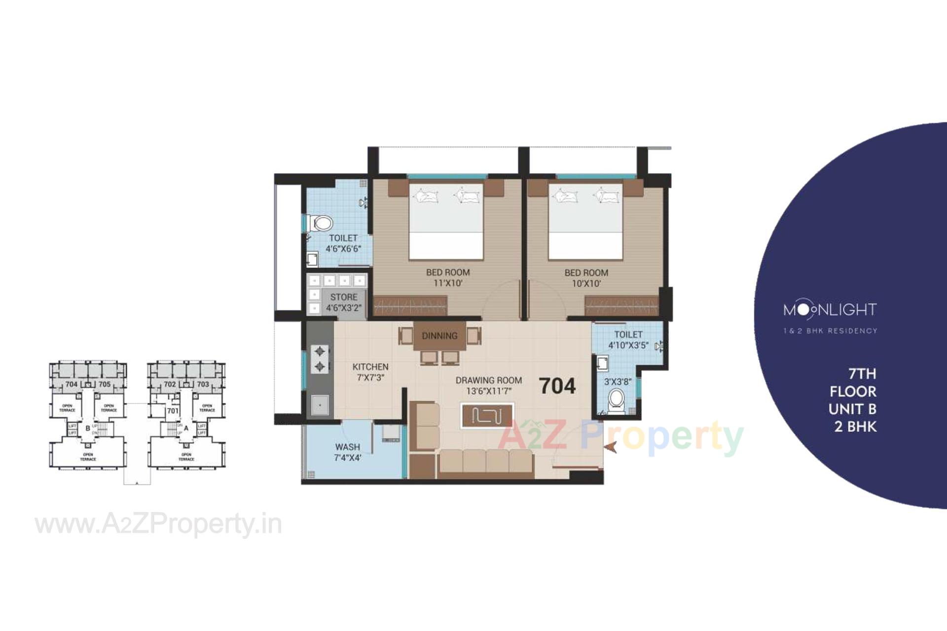 Layout of real estate project Moonlight Residency located at Vatva, Ahmedabad, Gujarat