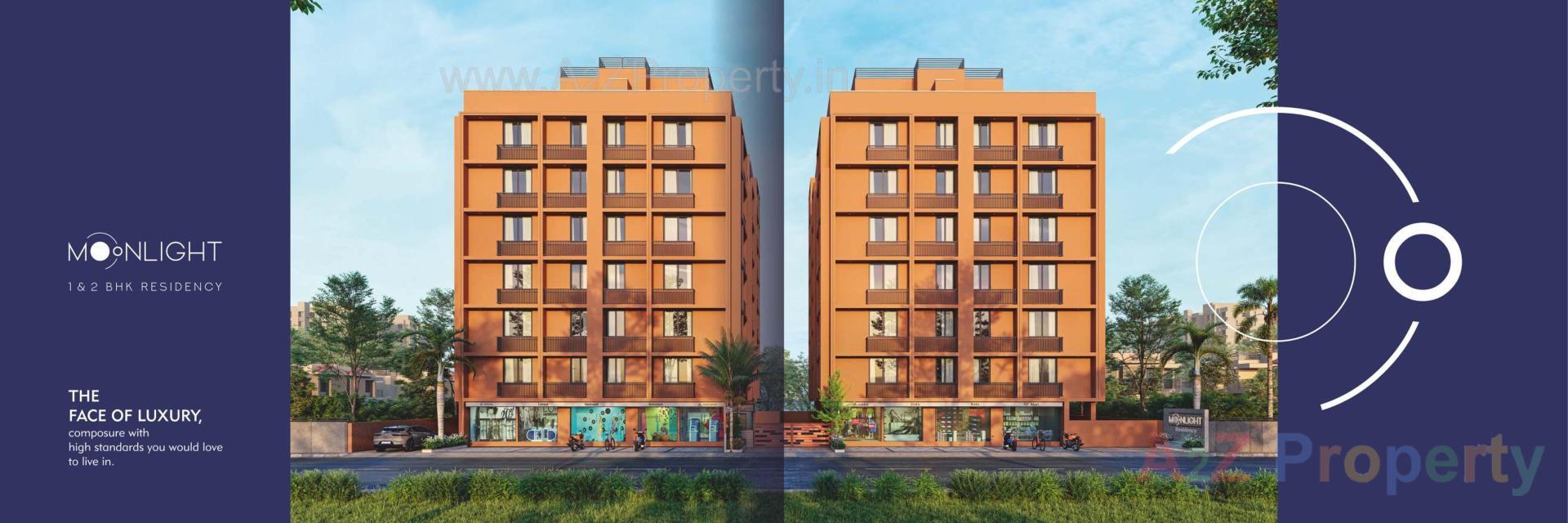 3D Elevation of real estate project Moonlight Residency located at Vatva, Ahmedabad, Gujarat