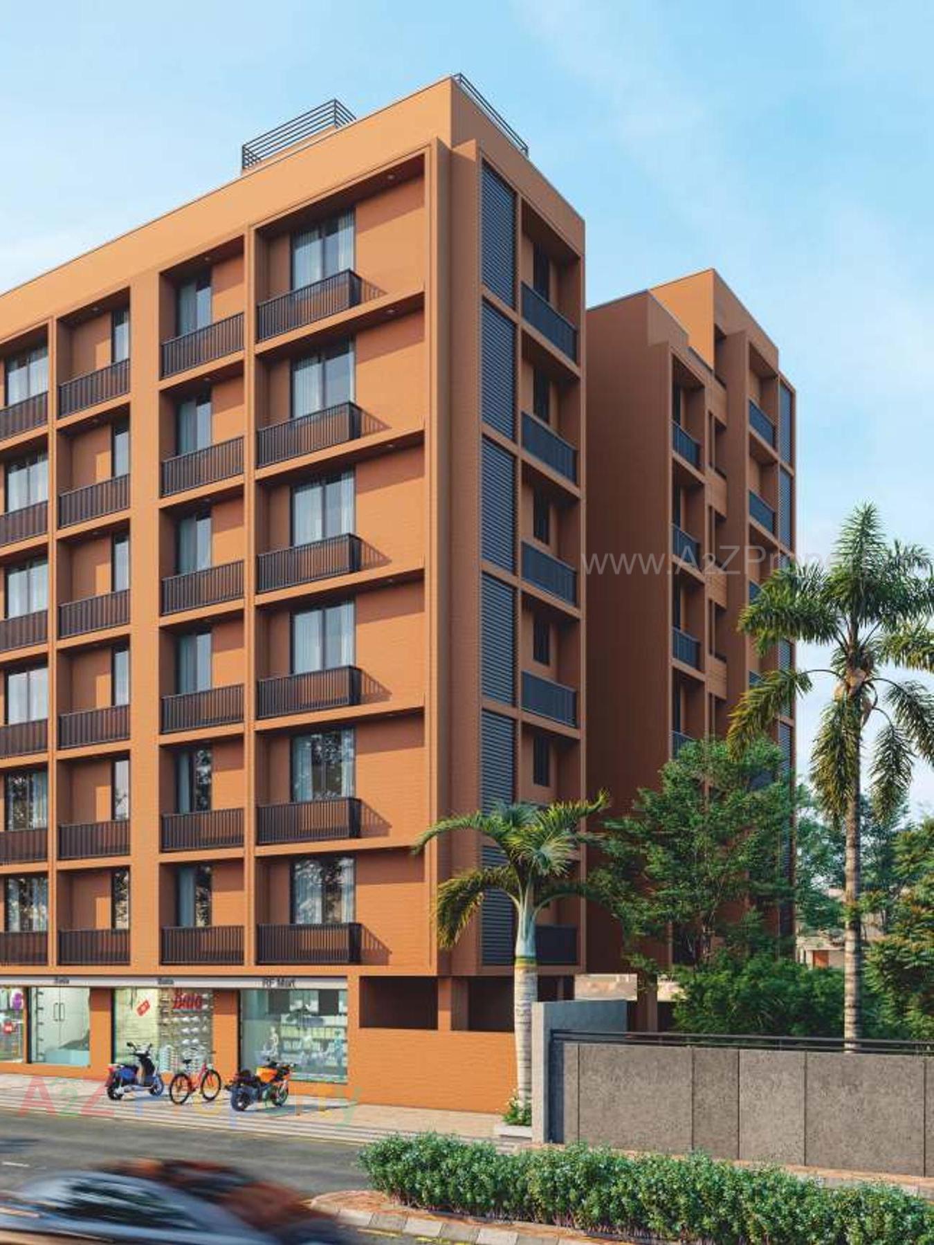 3D Elevation of real estate project Moonlight Residency located at Vatva, Ahmedabad, Gujarat