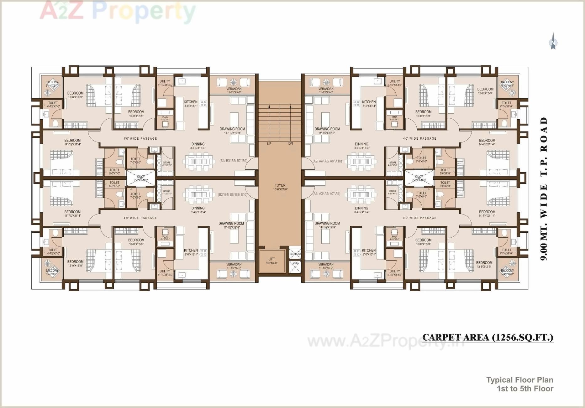 Layout of real estate project Moonvihar Flats located at Shekhpur-khanpur, Ahmedabad, Gujarat