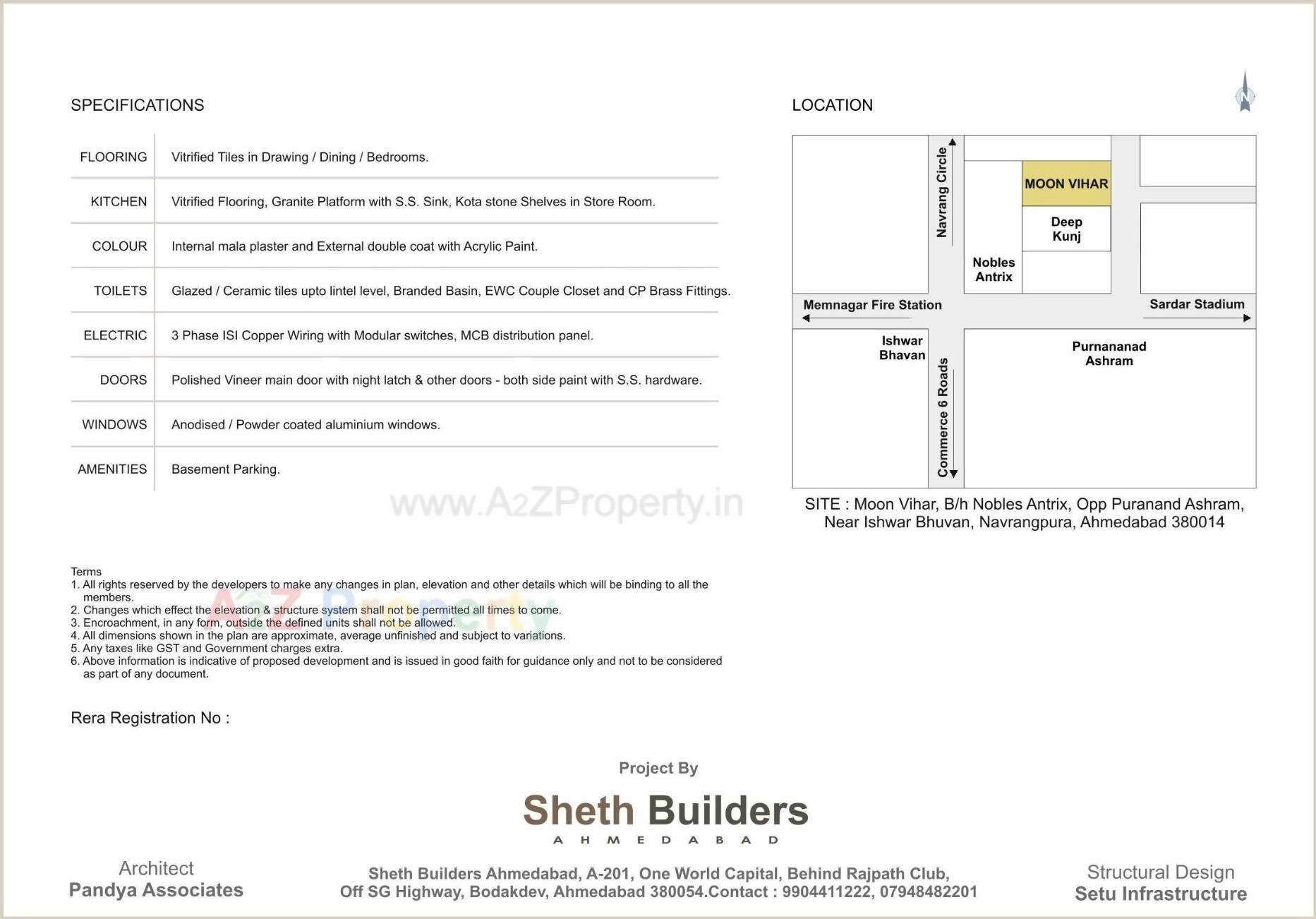  of real estate project Moonvihar Flats located at Shekhpur-khanpur, Ahmedabad, Gujarat