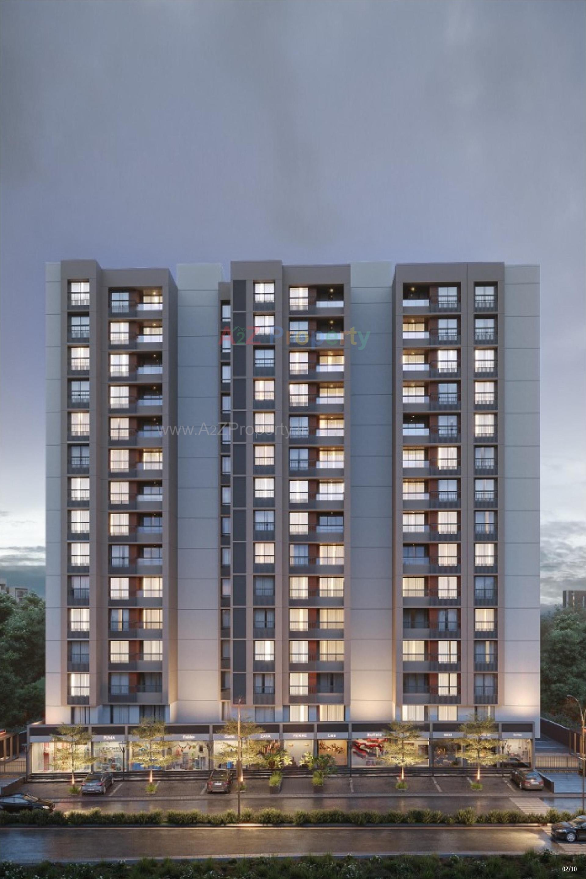 3D Elevation of real estate project Mount Milano located at Ghuma, Ahmedabad, Gujarat