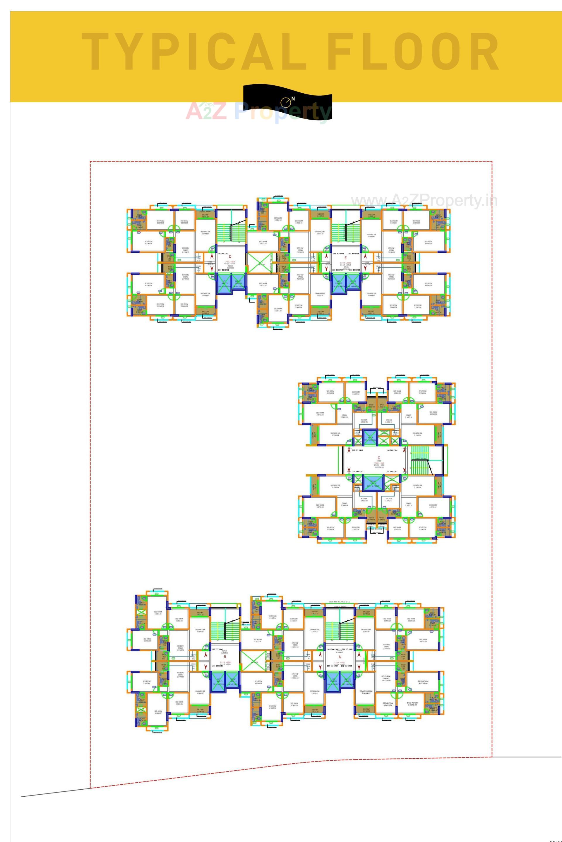 Layout of real estate project Mount Milano located at Ghuma, Ahmedabad, Gujarat