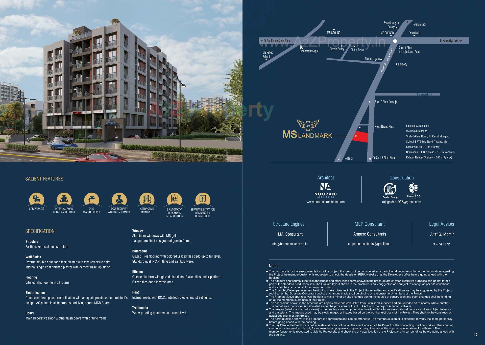  of real estate project Ms Landmark located at Danilimda, Ahmedabad, Gujarat