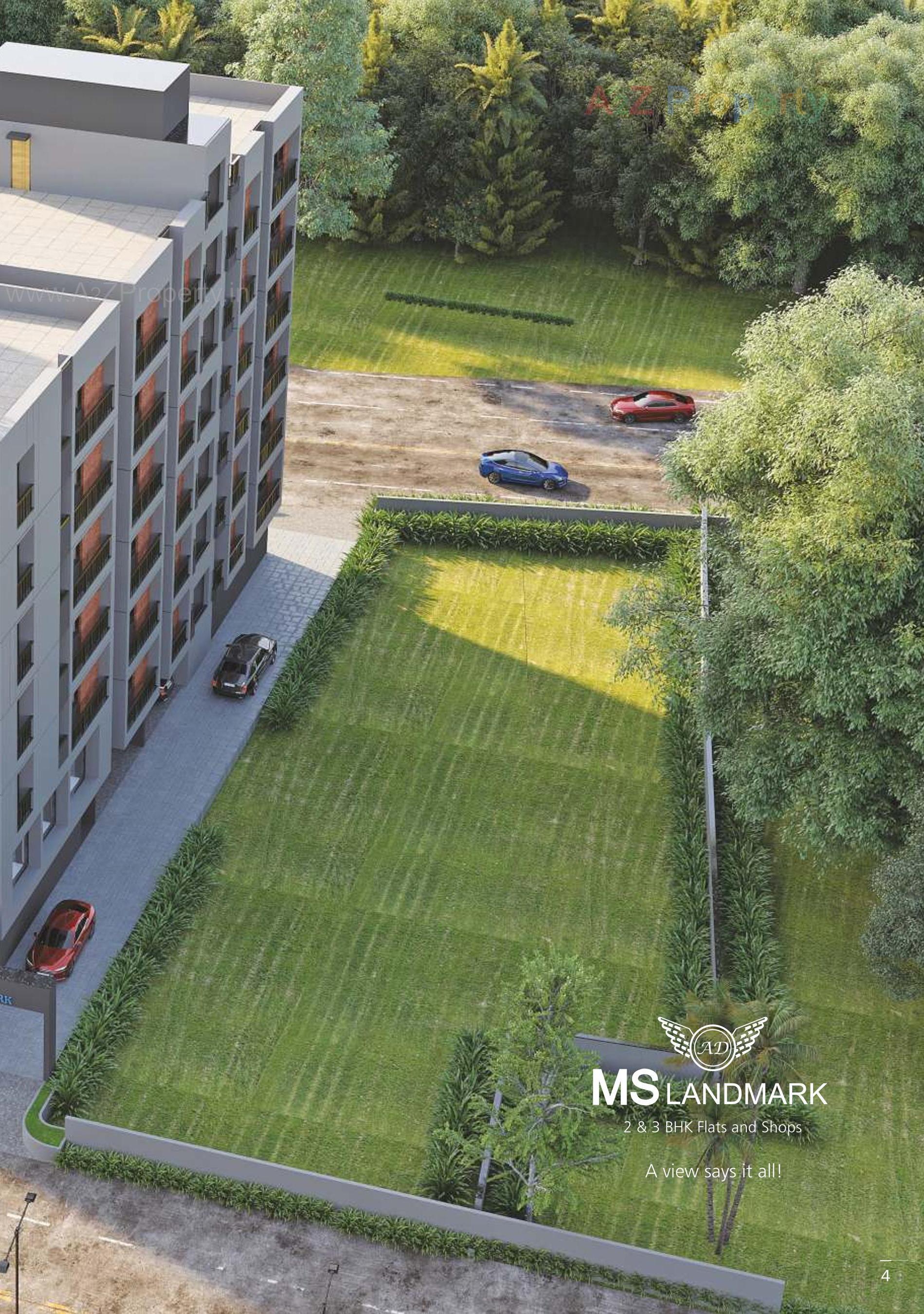 3D Elevation of real estate project Ms Landmark located at Danilimda, Ahmedabad, Gujarat