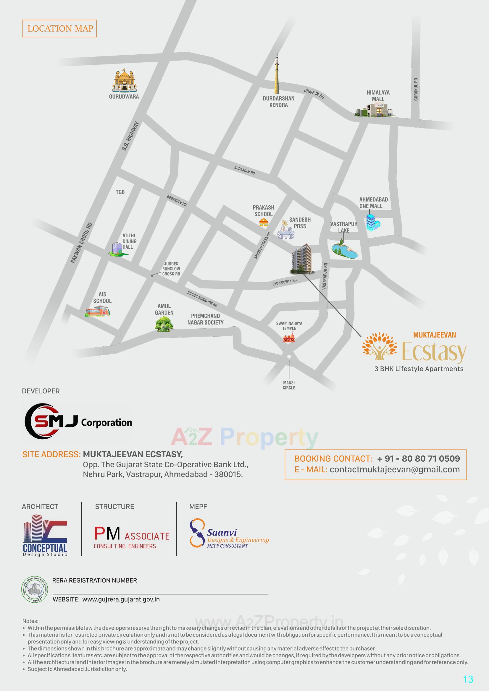  of real estate project Muktajeevan Ecstasy located at Vastrapur, Ahmedabad, Gujarat