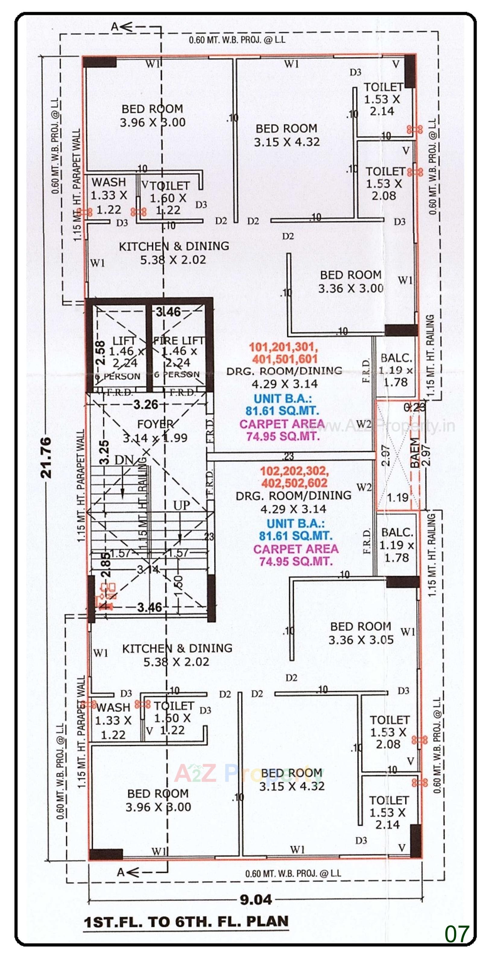 Layout of real estate project Muktajeevan Ecstasy located at Vastrapur, Ahmedabad, Gujarat