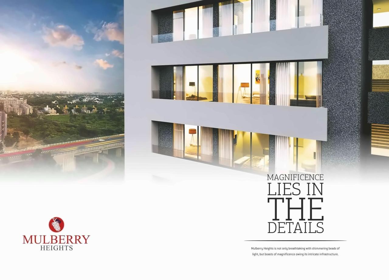 Layout of real estate project Mulberry Heights located at Shilaj, Ahmedabad, Gujarat